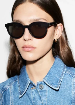 & Other Stories Abgerundete Sonnenbrille aus Acetat