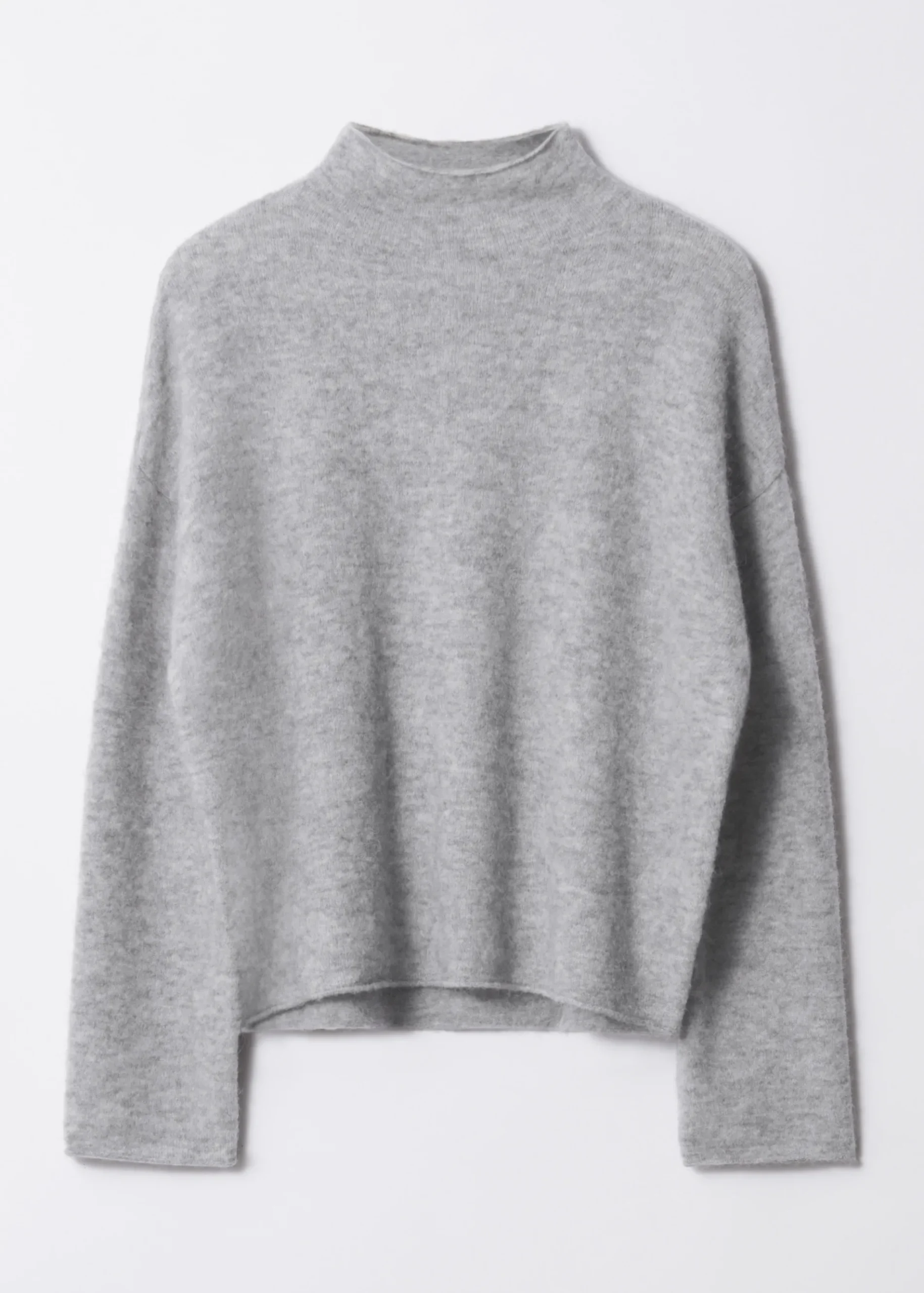 & Other Stories Alpaka-Strickpullover mit hohem Kragen