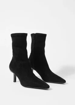 & Other Stories Ankle Boots aus Leder mit Stretch-Anteil