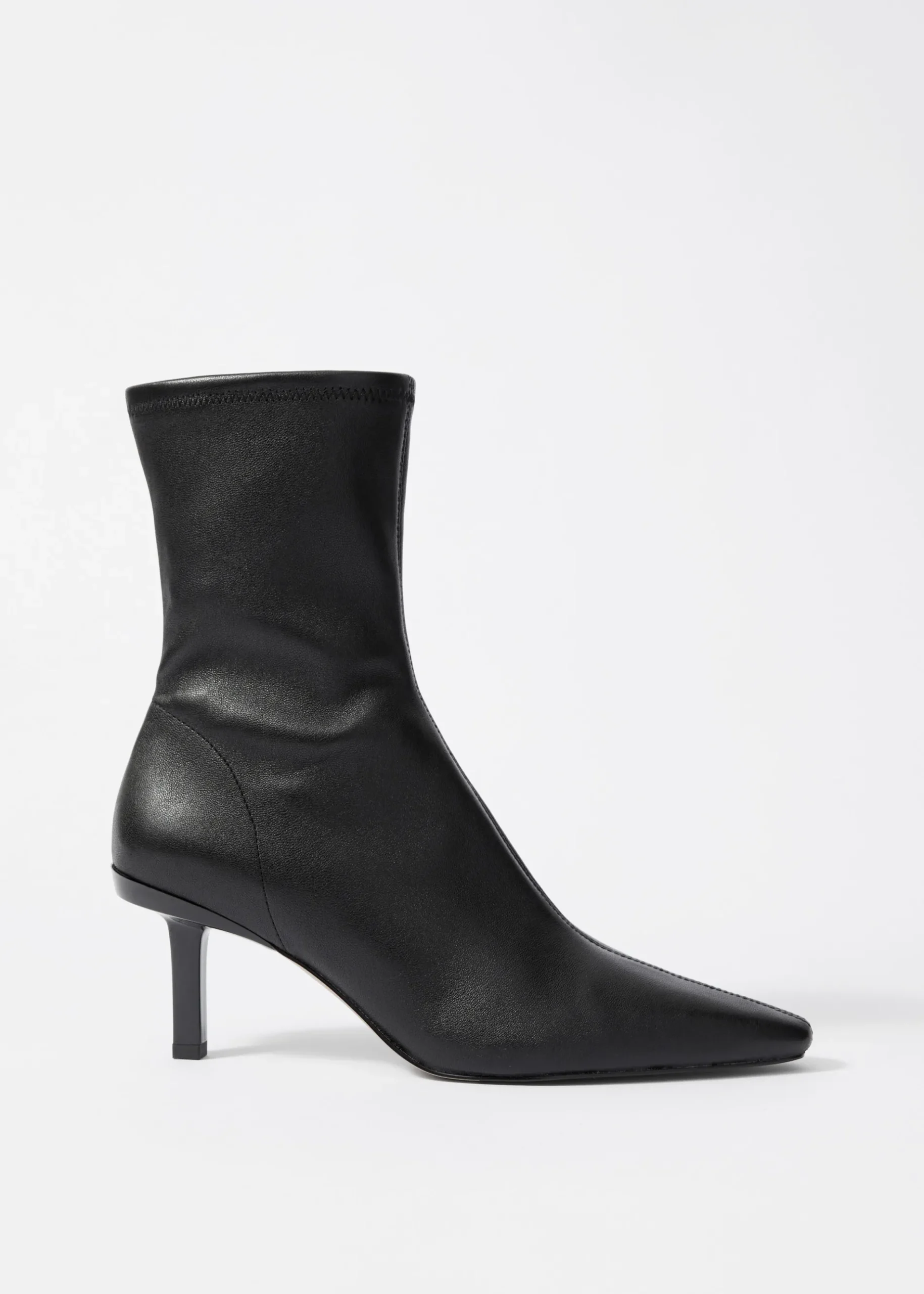 & Other Stories Ankle Boots aus Leder mit Stretch-Anteil