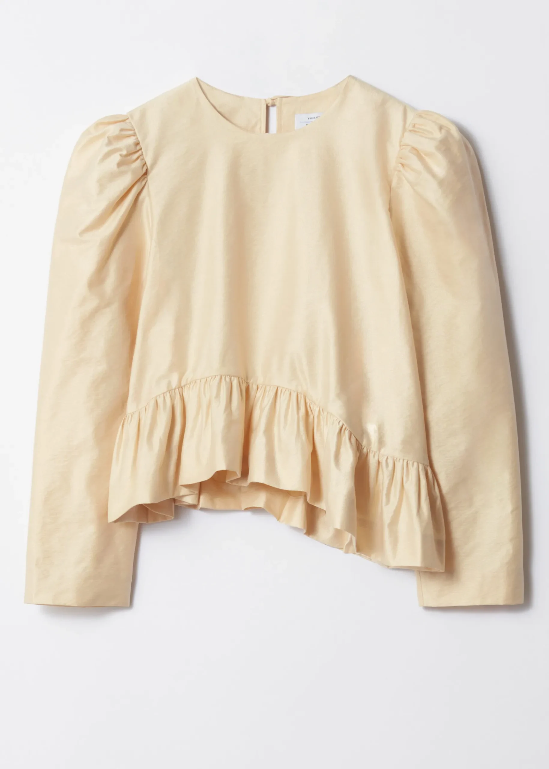 & Other Stories Asymmetrische Bluse mit Schößchen und Rüschen