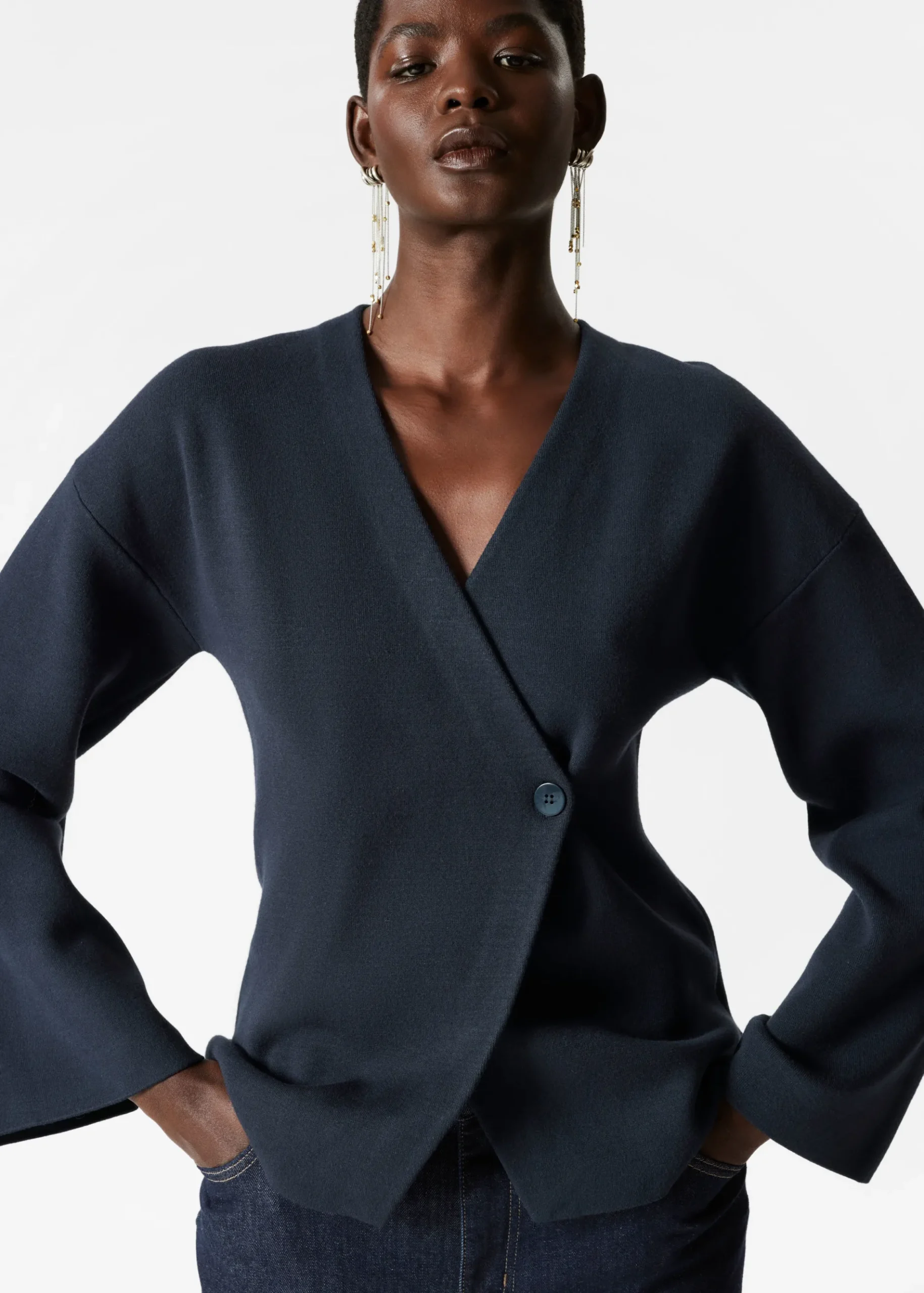& Other Stories Asymmetrische Strickjacke