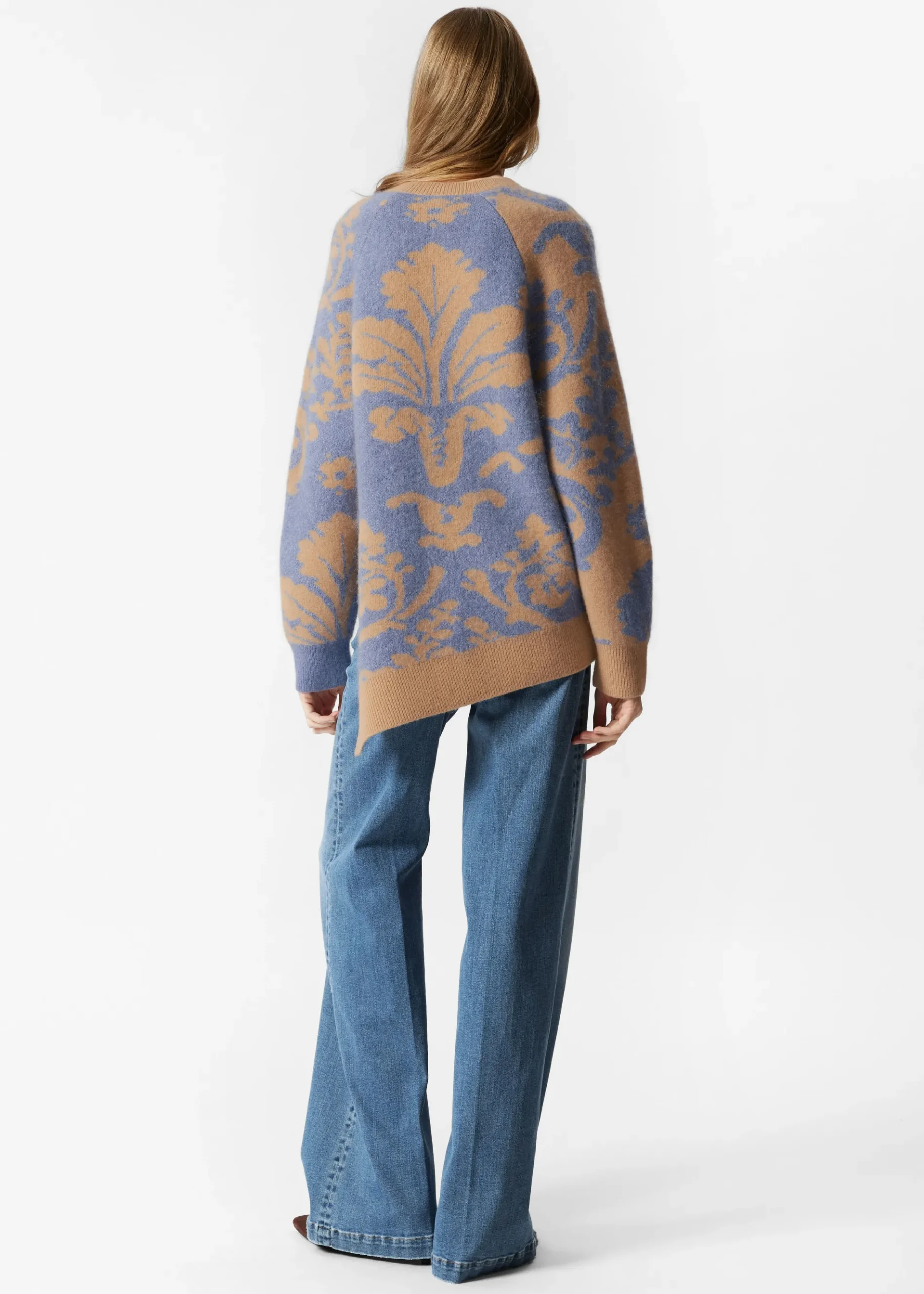 & Other Stories Asymmetrischer Jacquard-Pullover