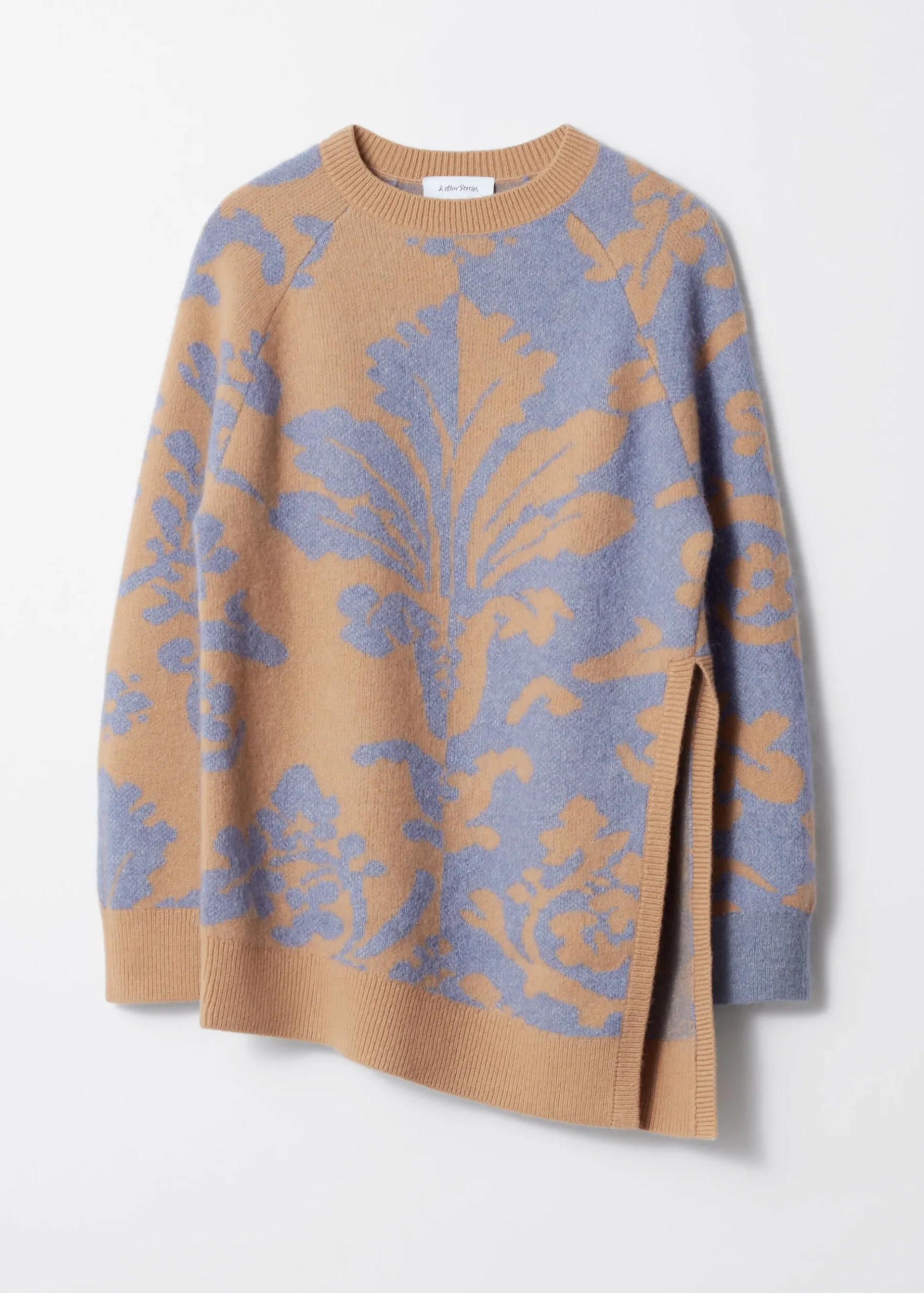 & Other Stories Asymmetrischer Jacquard-Pullover