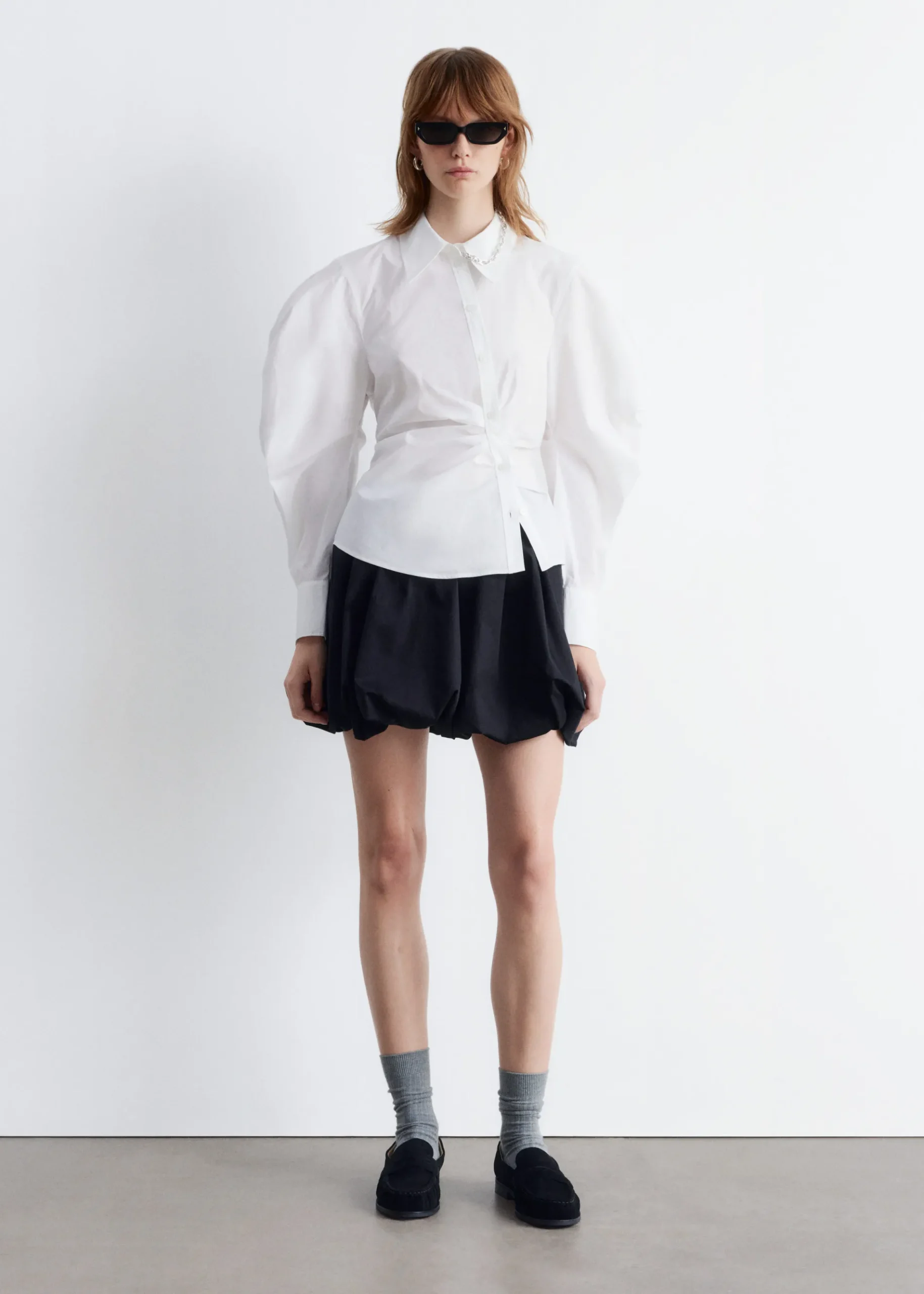& Other Stories Asymmetrisches Hemd aus Baumwolle