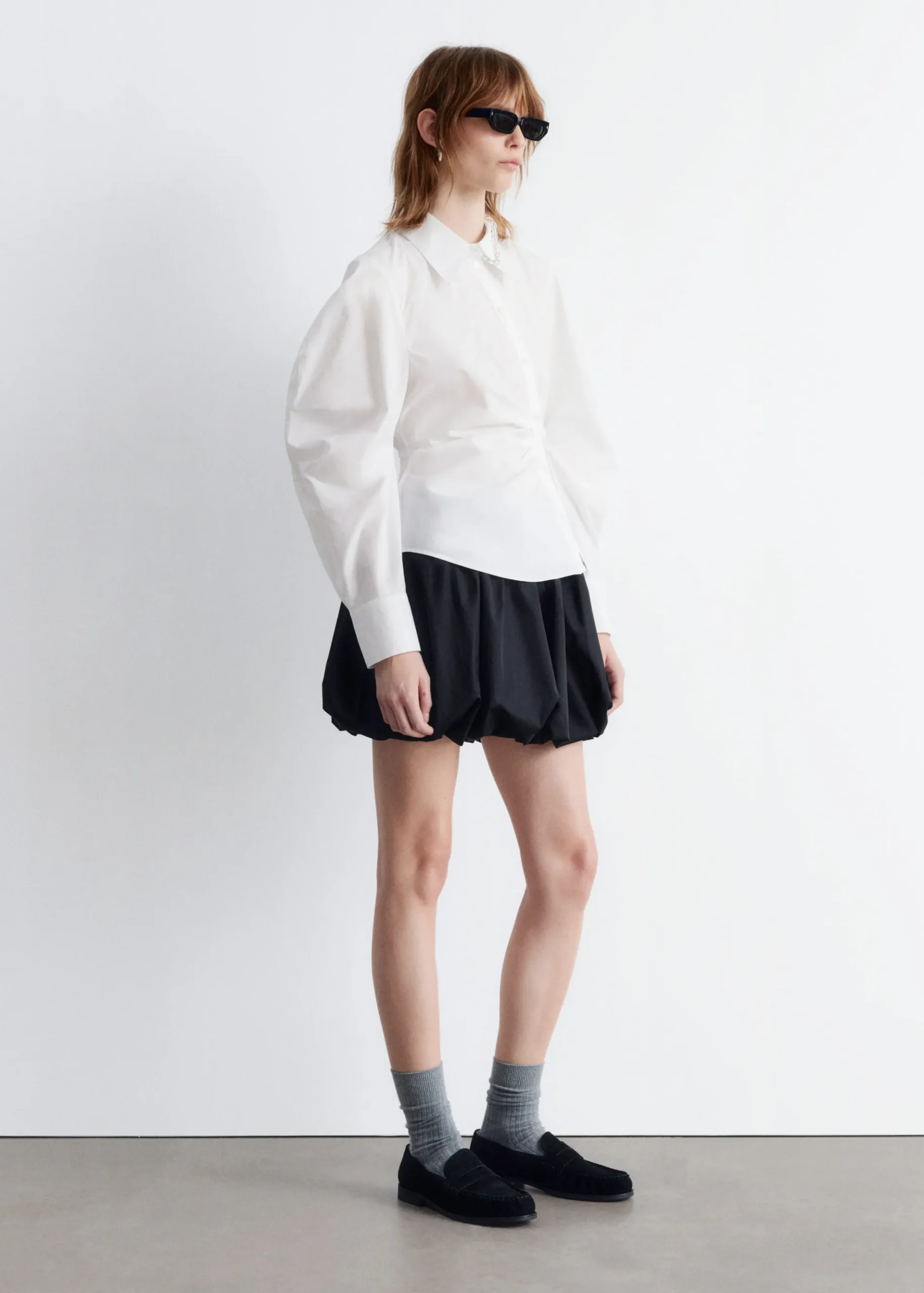 & Other Stories Asymmetrisches Hemd aus Baumwolle