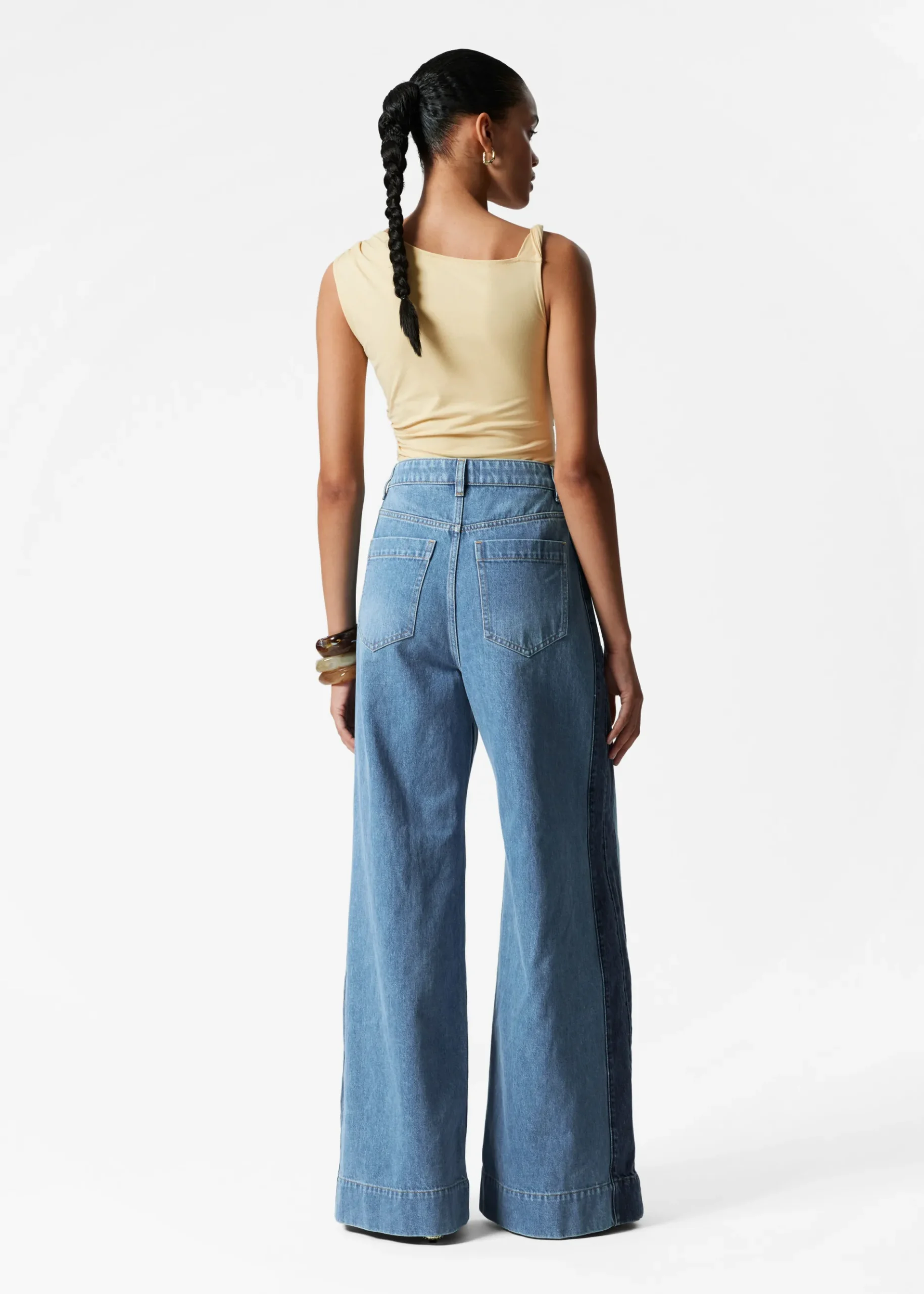 & Other Stories Asymmetrisches Tanktop mit Drapierung