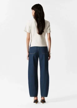 & Other Stories Asymmetrisches T-Shirt mit Drapierung