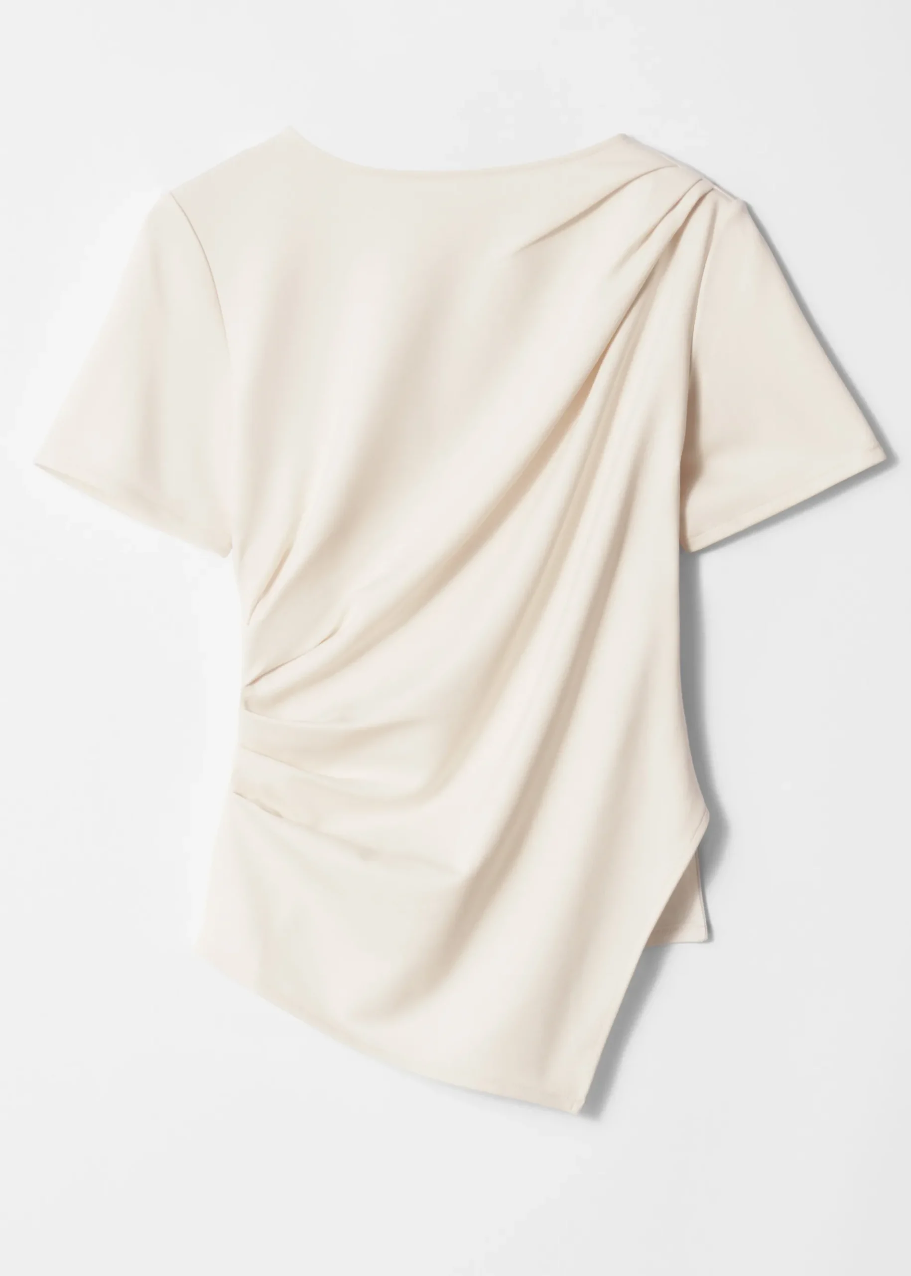 & Other Stories Asymmetrisches T-Shirt mit Drapierung