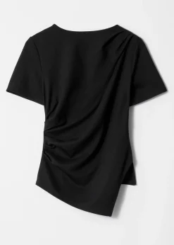 & Other Stories Asymmetrisches T-Shirt mit Drapierung