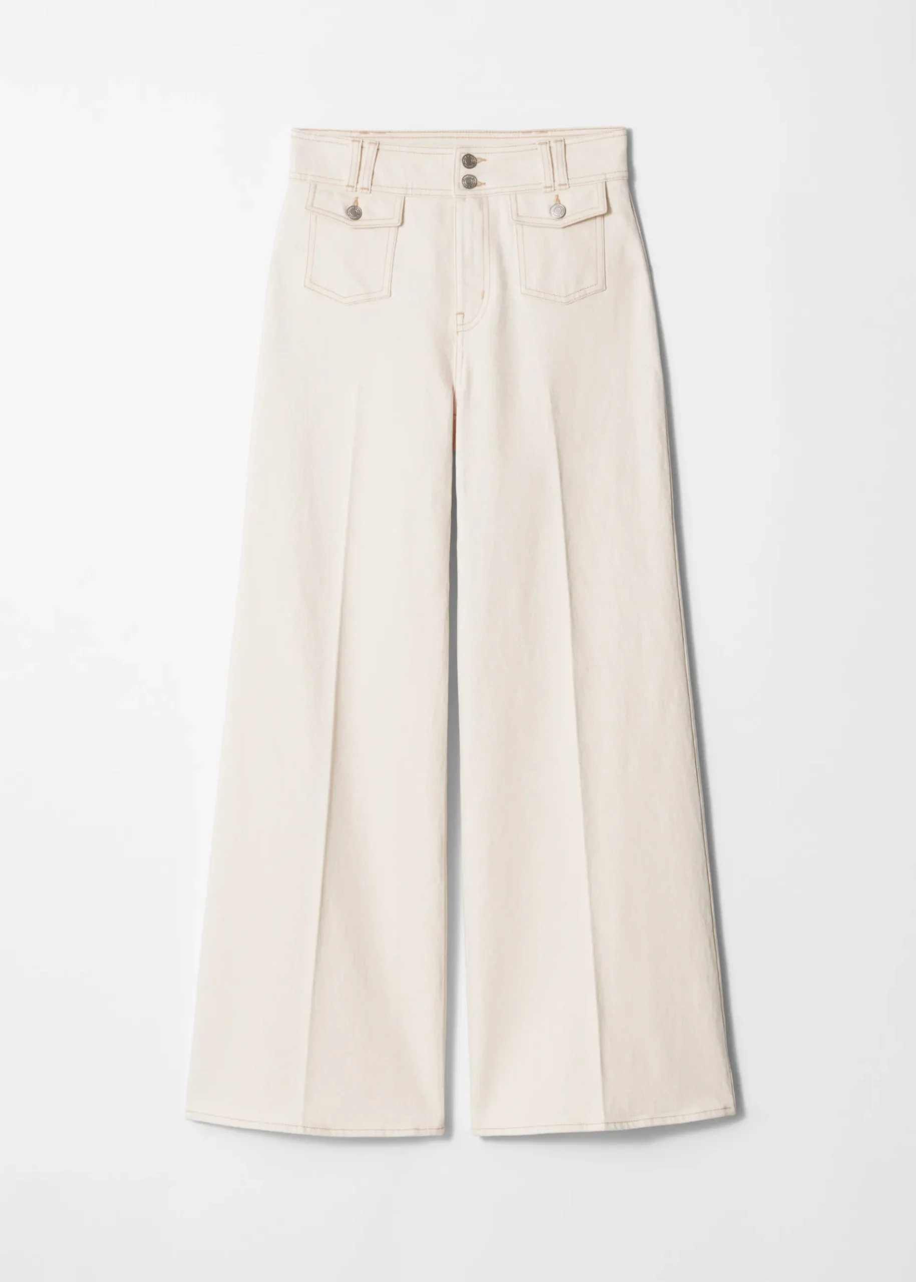 & Other Stories Ausgestellte Jeans mit Bügelfalten