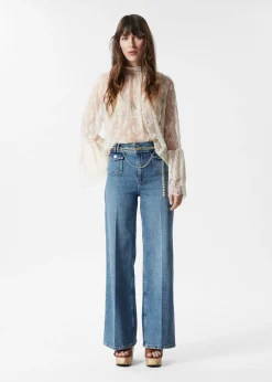 & Other Stories Ausgestellte Jeans mit Bügelfalten