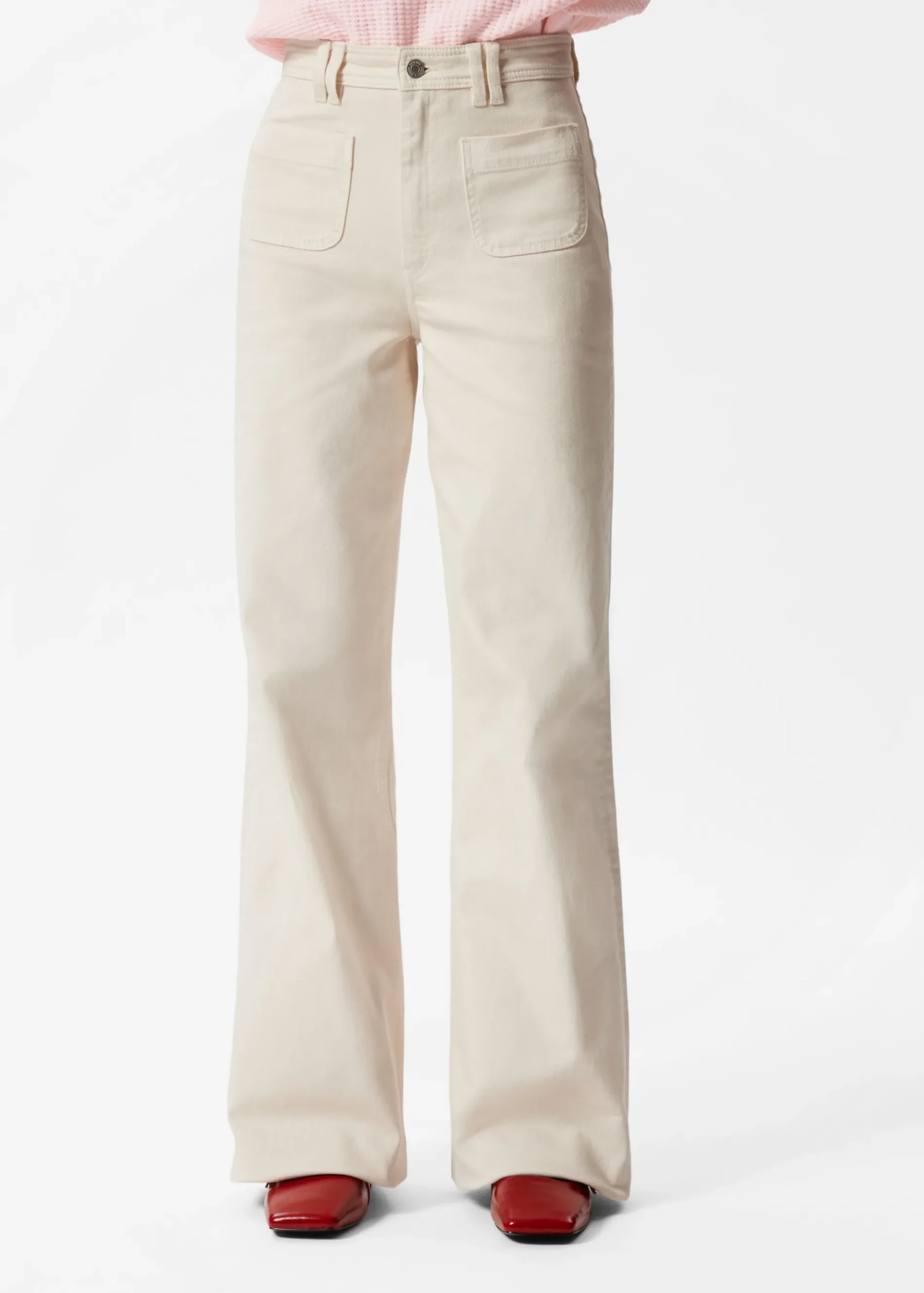& Other Stories Ausgestellte Jeans mit hohem Bund