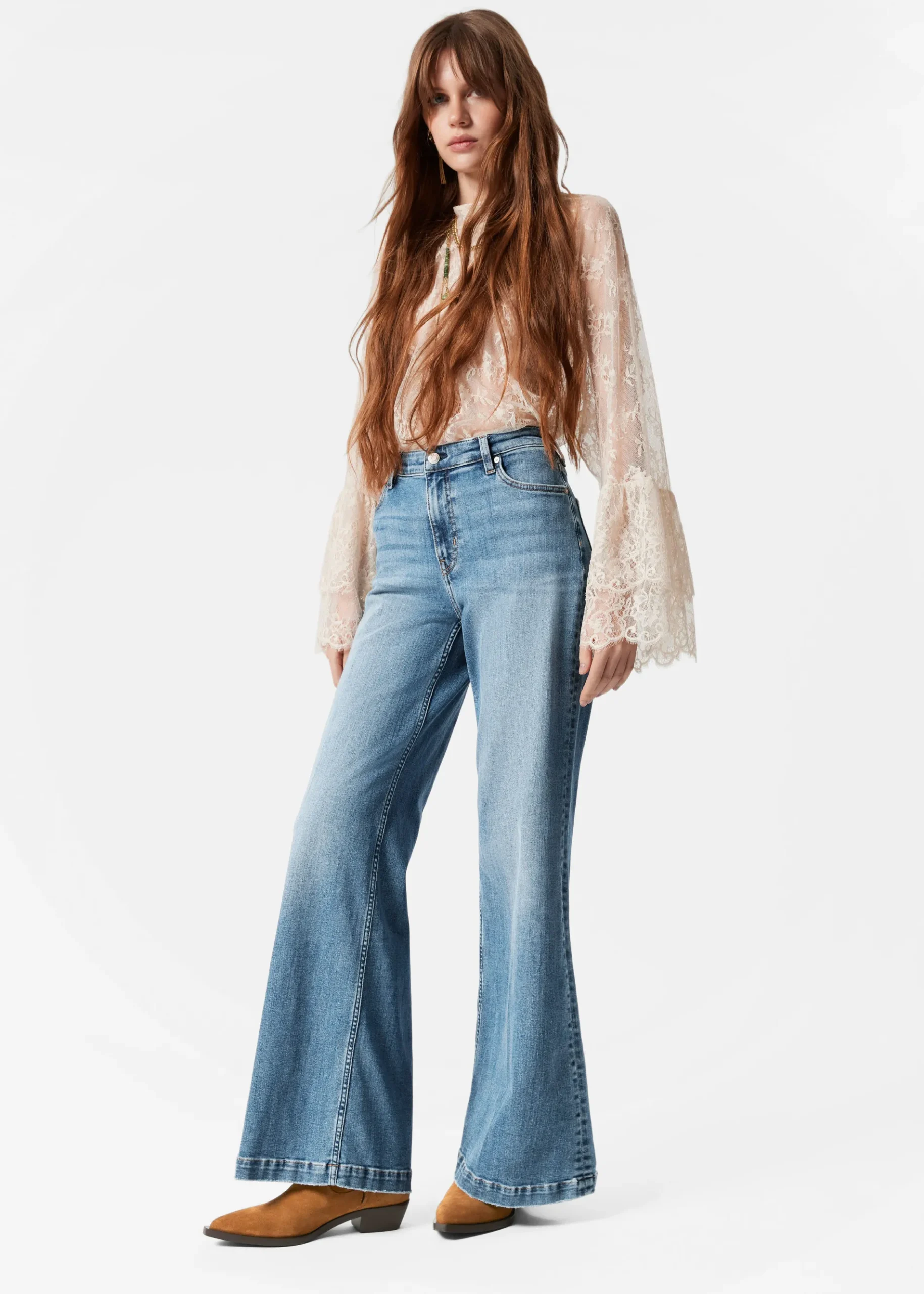 & Other Stories Ausgestellte Jeans mit hohem Bund