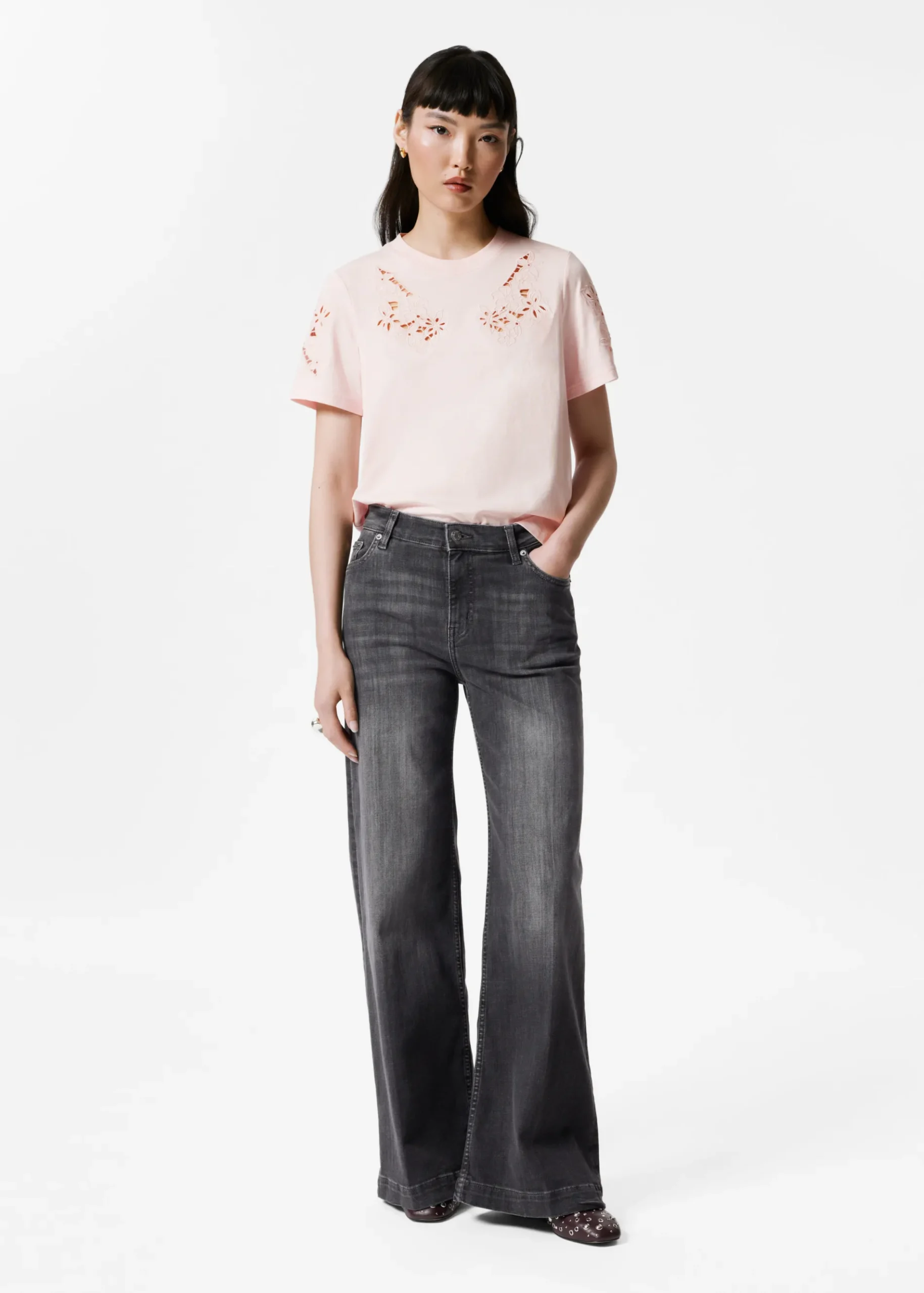 & Other Stories Ausgestellte Jeans mit hohem Bund