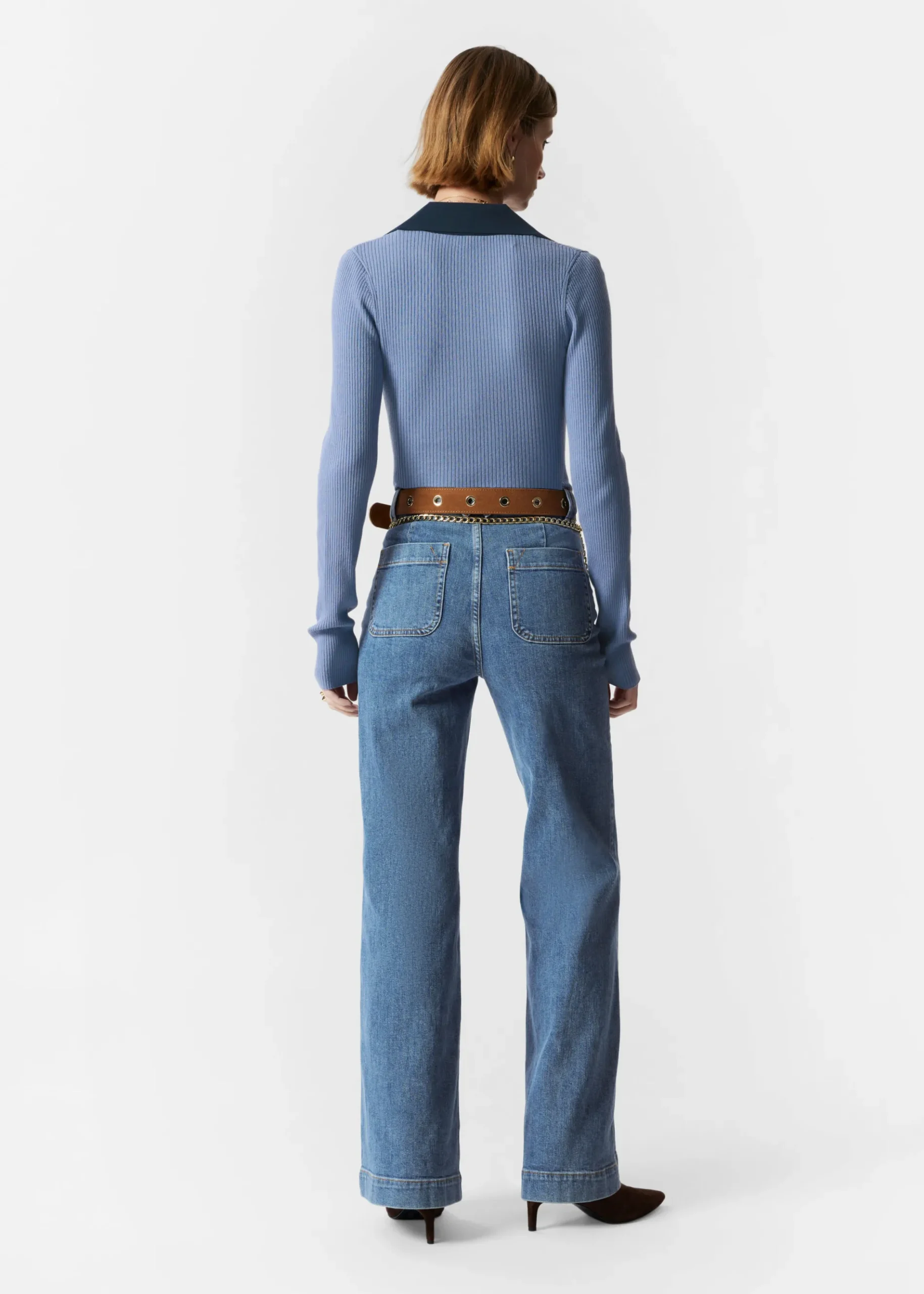 & Other Stories Ausgestellte Jeans mit hohem Bund