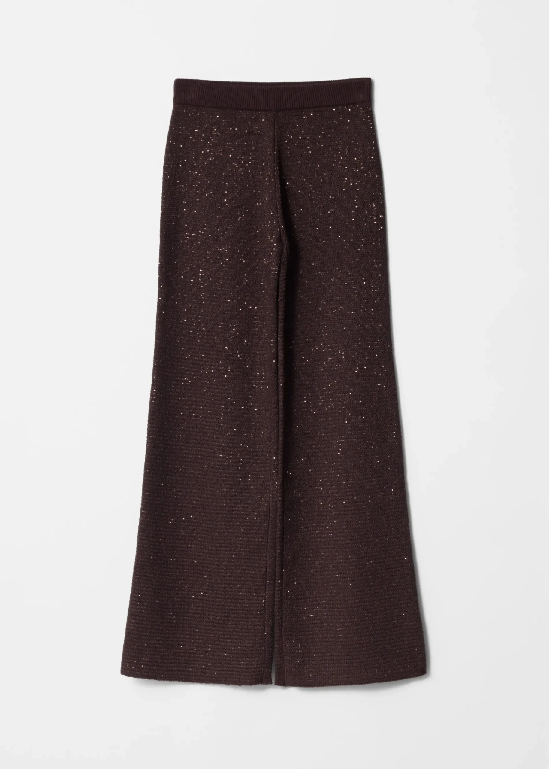 & Other Stories Ausgestellte Strickhose mit Glitter-Finish