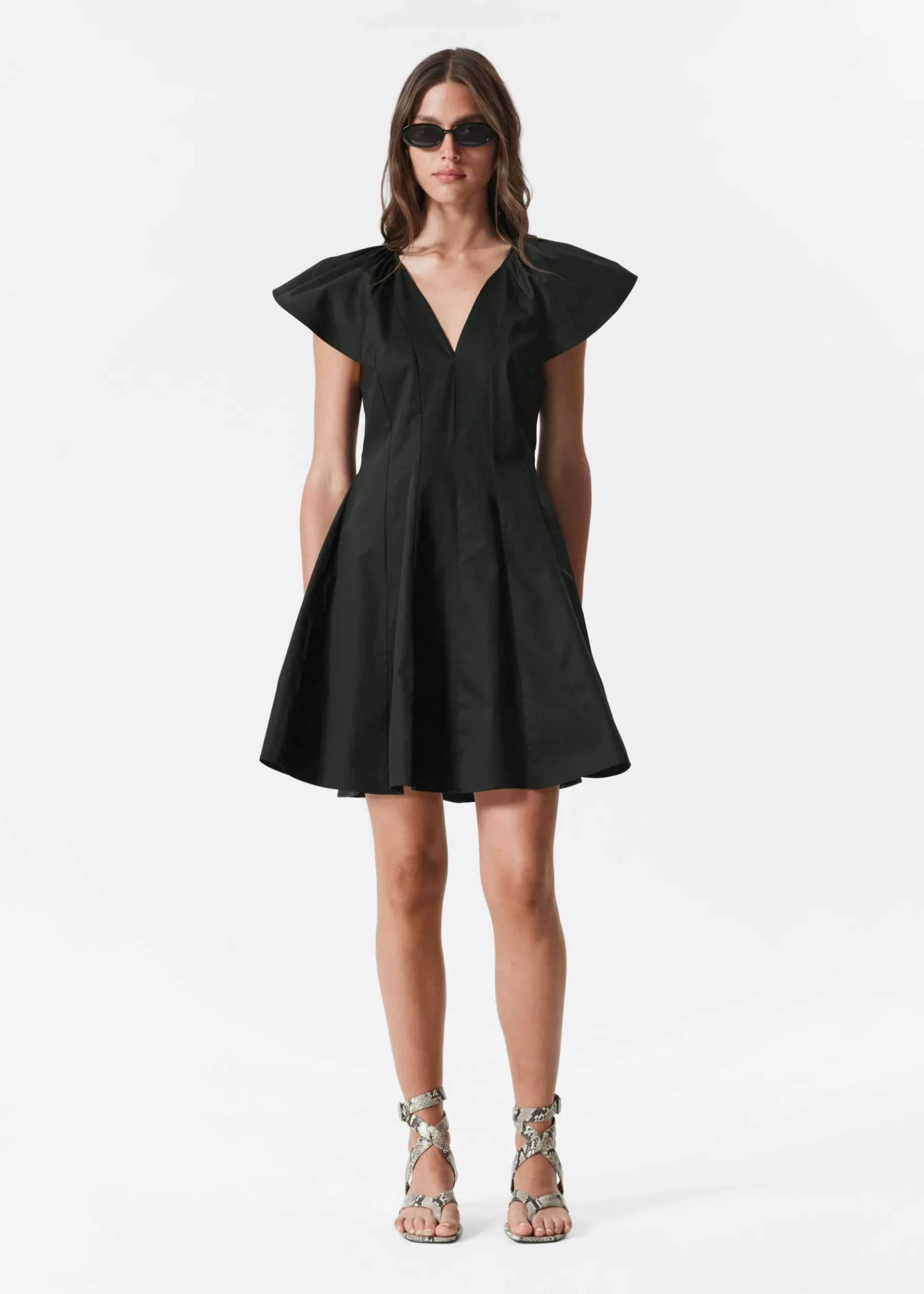 & Other Stories Ausgestelltes Minikleid