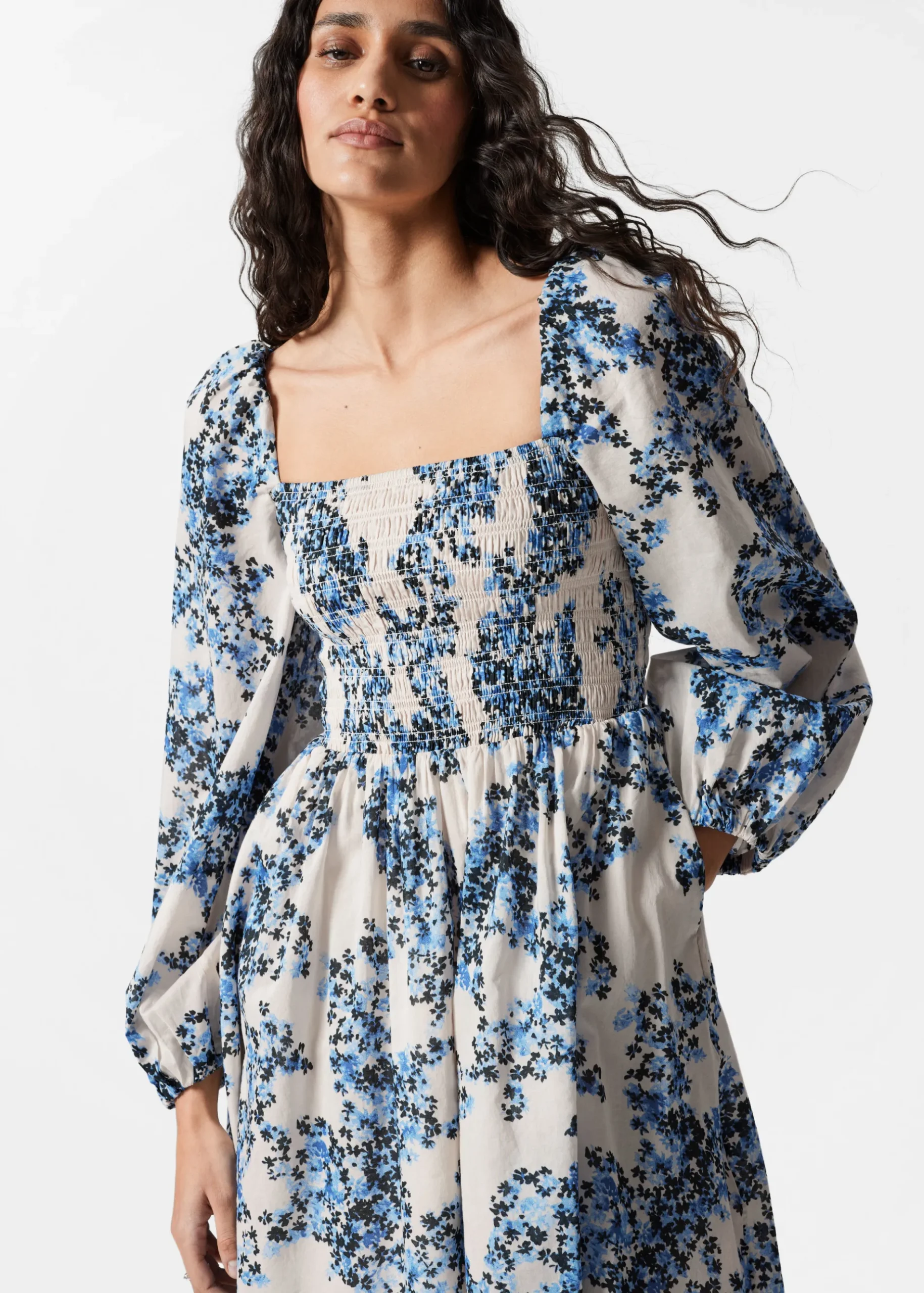 & Other Stories Babydoll-Midikleid