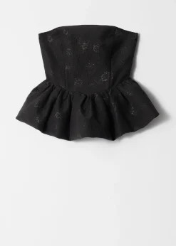 & Other Stories Bandeau-Oberteil mit Schößchen