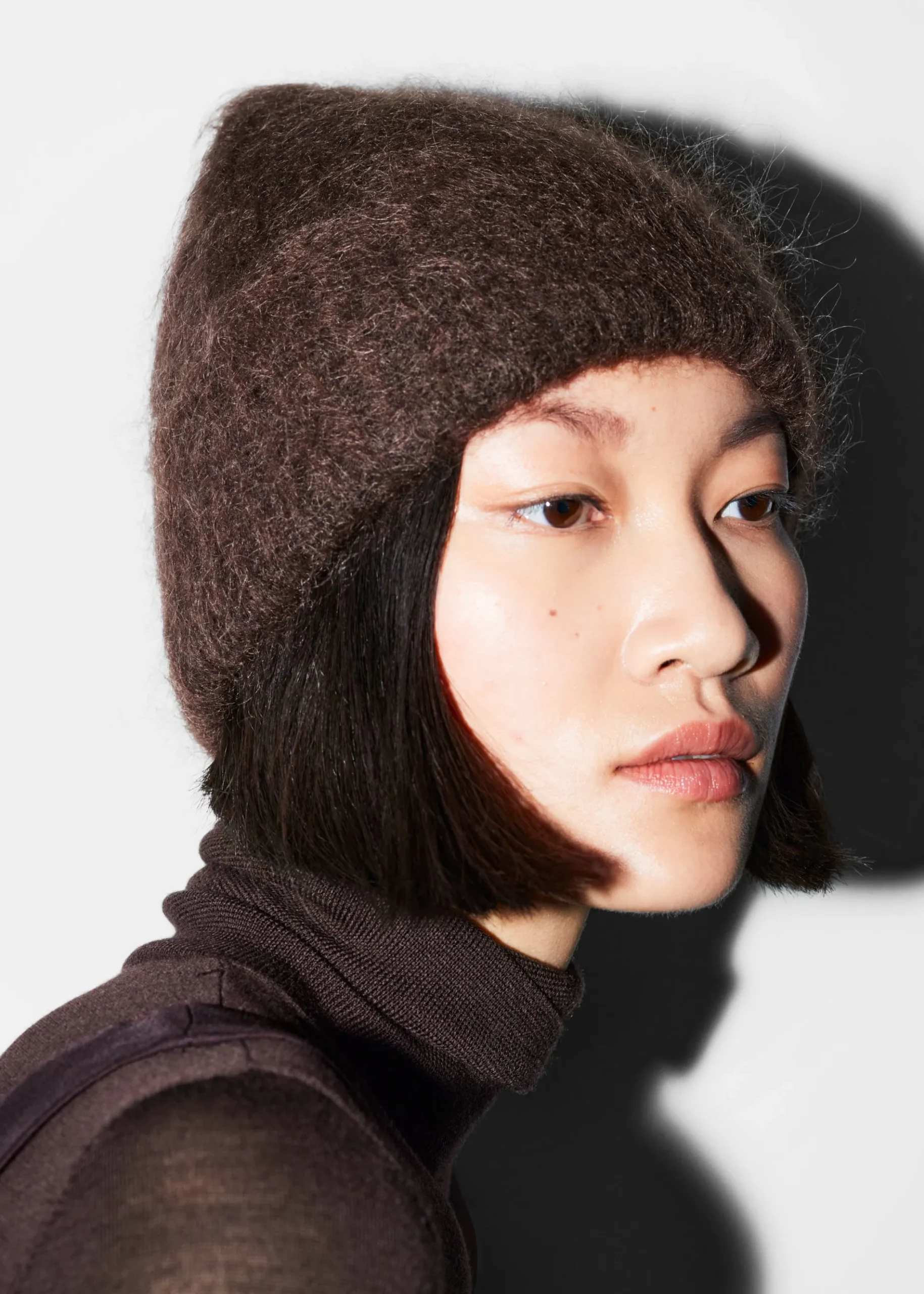 & Other Stories Beanie aus einer gebürsteten Mohairmischung