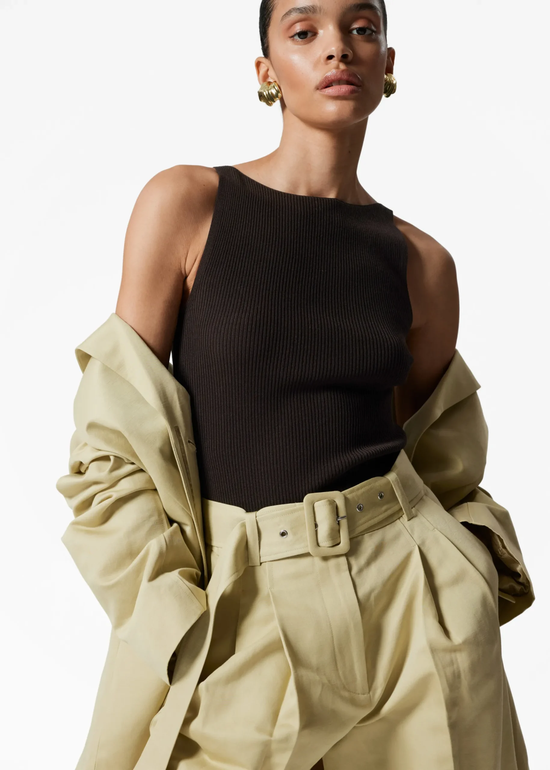 & Other Stories Bermuda-Shorts mit Falten