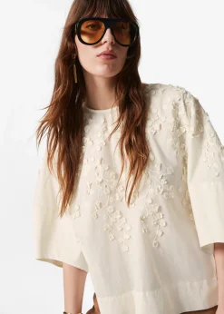 & Other Stories Bestickte Bluse