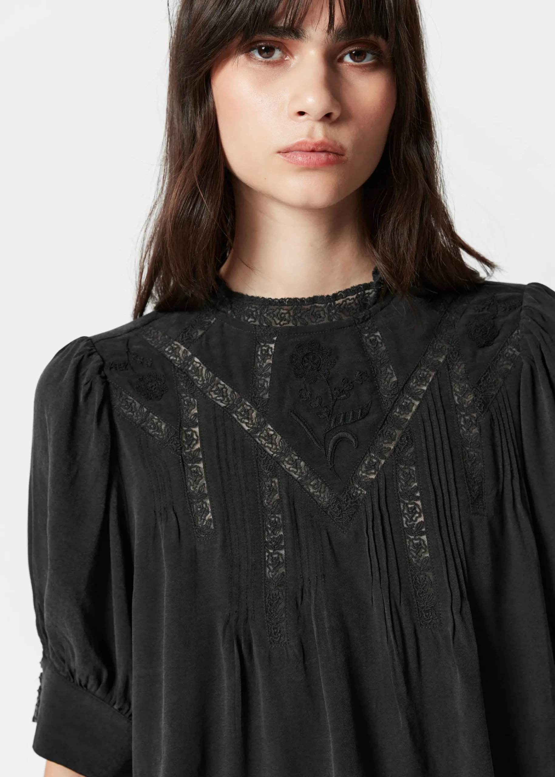 & Other Stories Bestickte Spitzenbluse