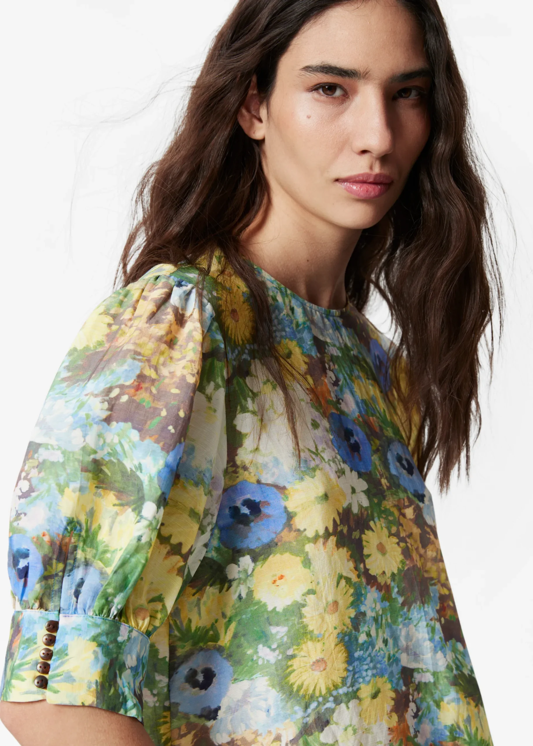 & Other Stories Bestickte Spitzenbluse