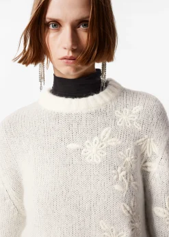 & Other Stories Bestickter Pullover aus Mohair-Mix