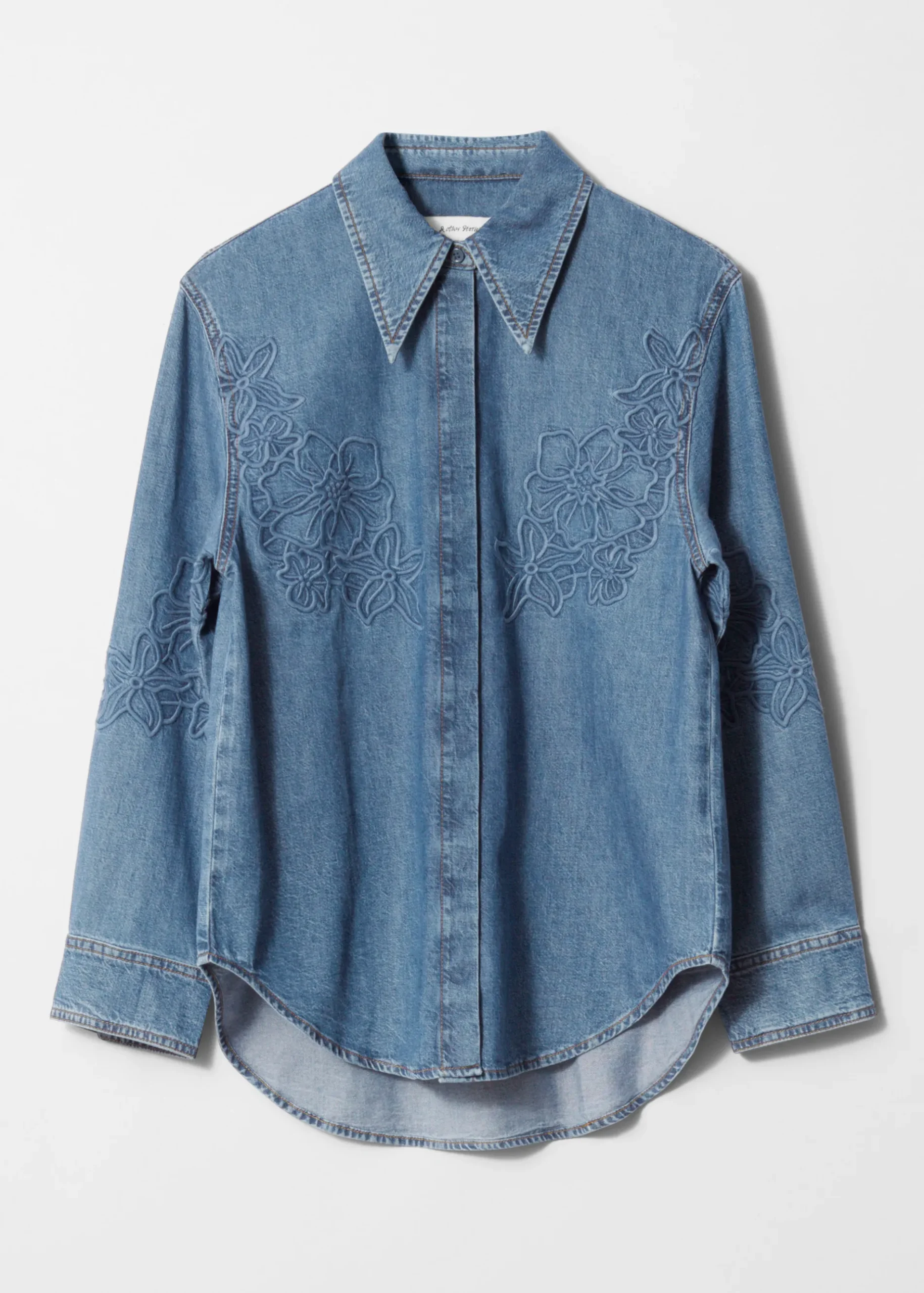 & Other Stories Besticktes Jeanshemd