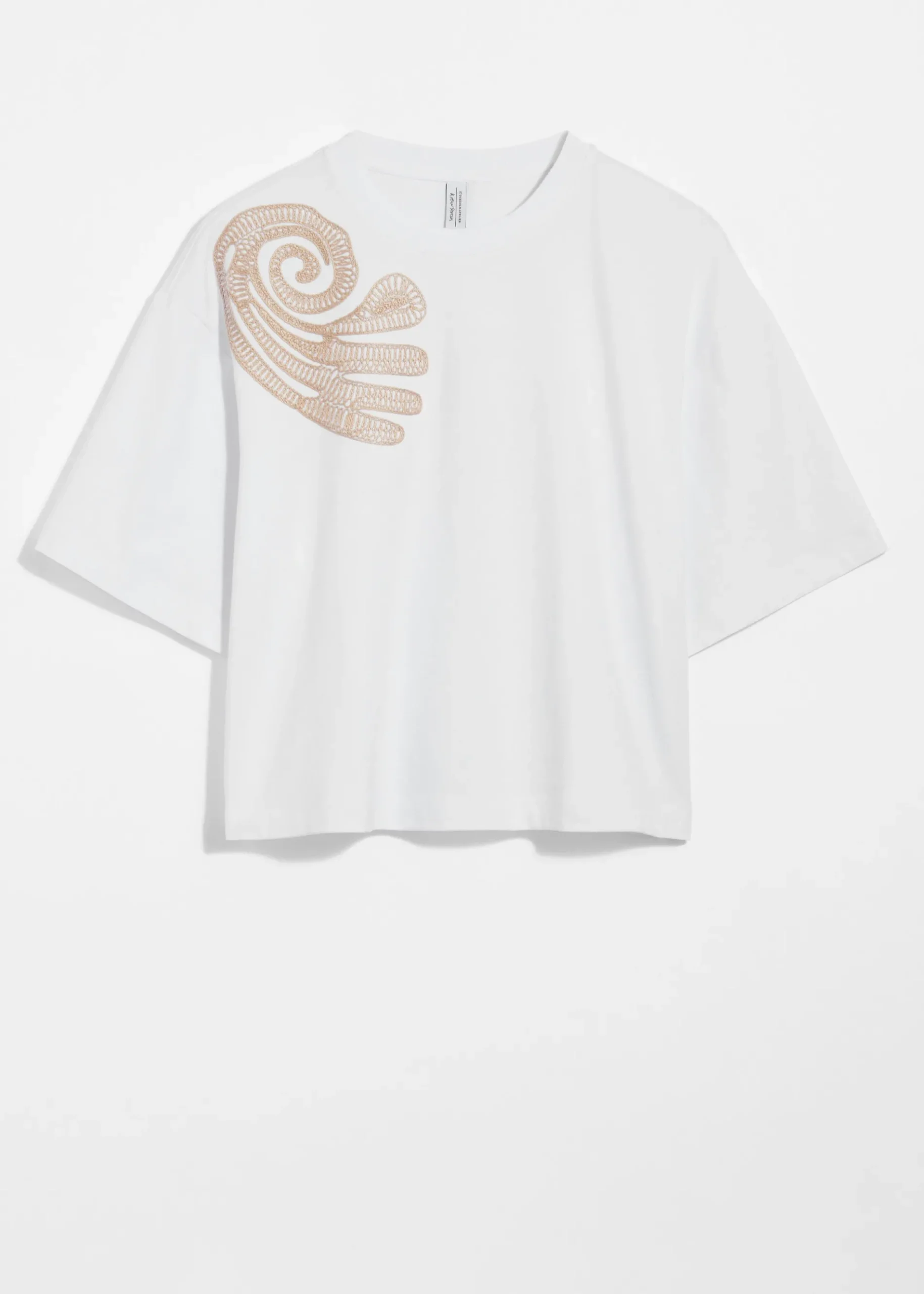& Other Stories Besticktes, kastenförmiges T-Shirt