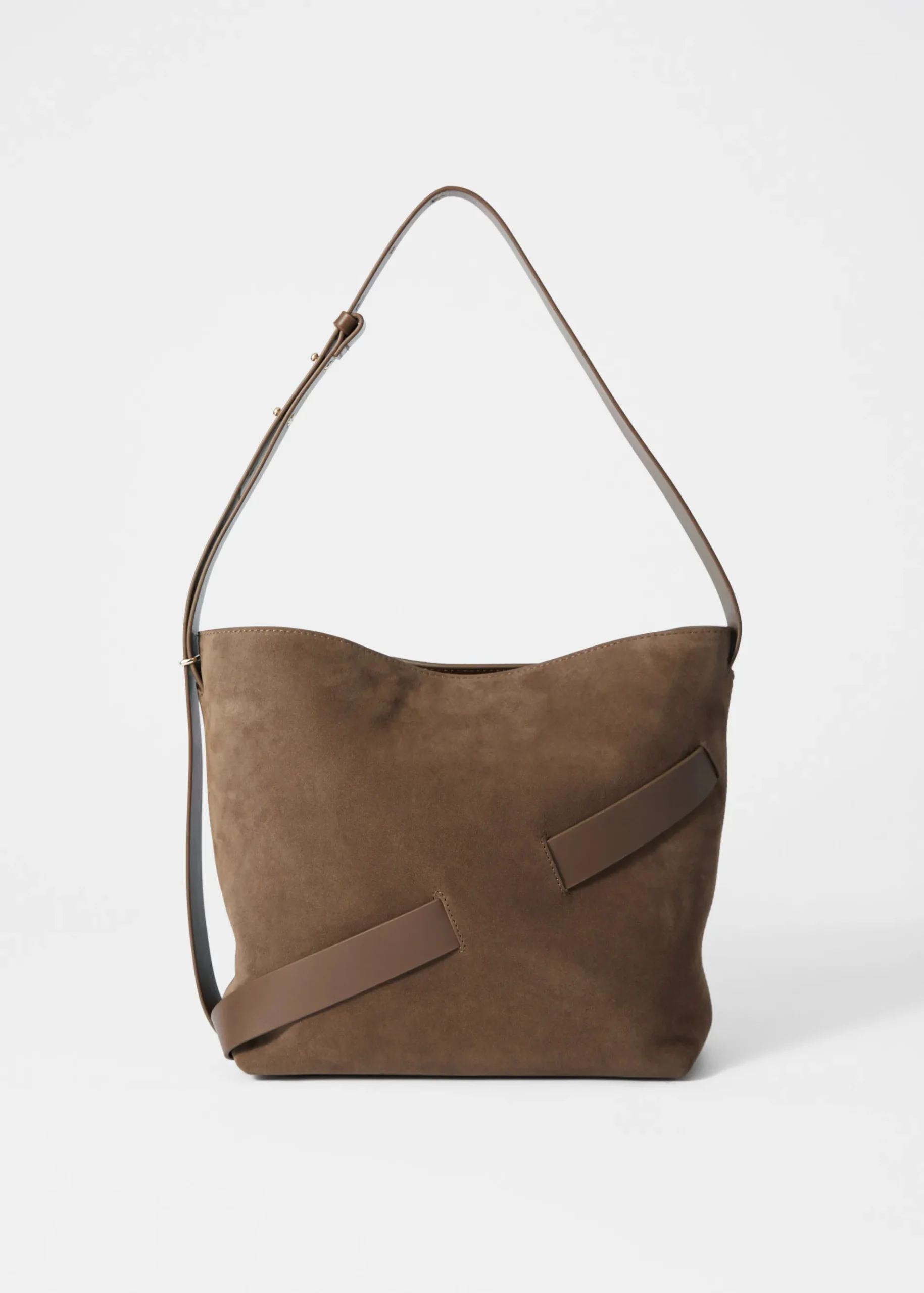 & Other Stories Beuteltasche aus Veloursleder
