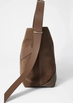 & Other Stories Beuteltasche aus Veloursleder