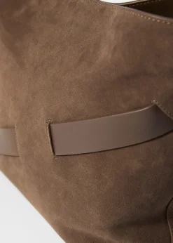 & Other Stories Beuteltasche aus Veloursleder