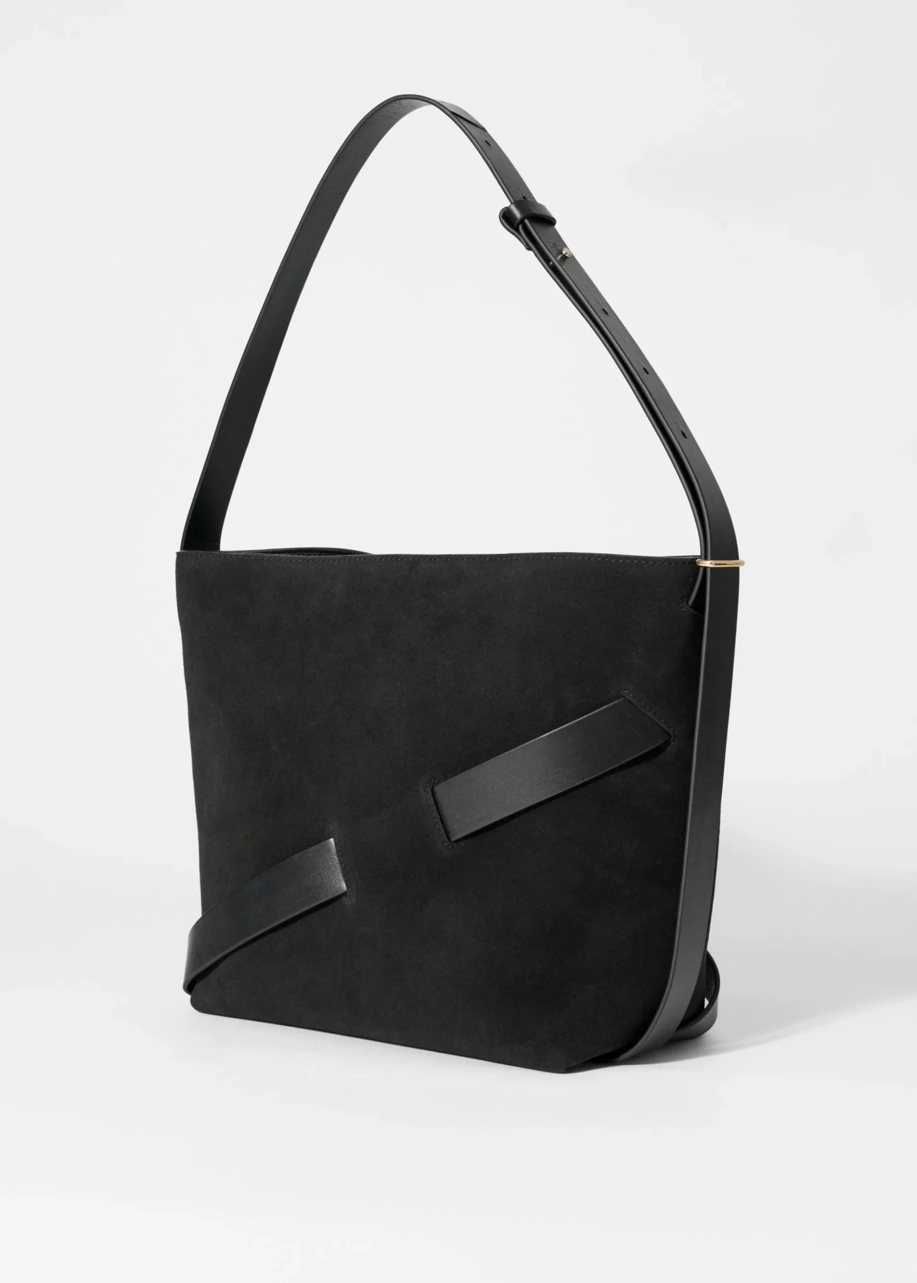 & Other Stories Beuteltasche aus Veloursleder