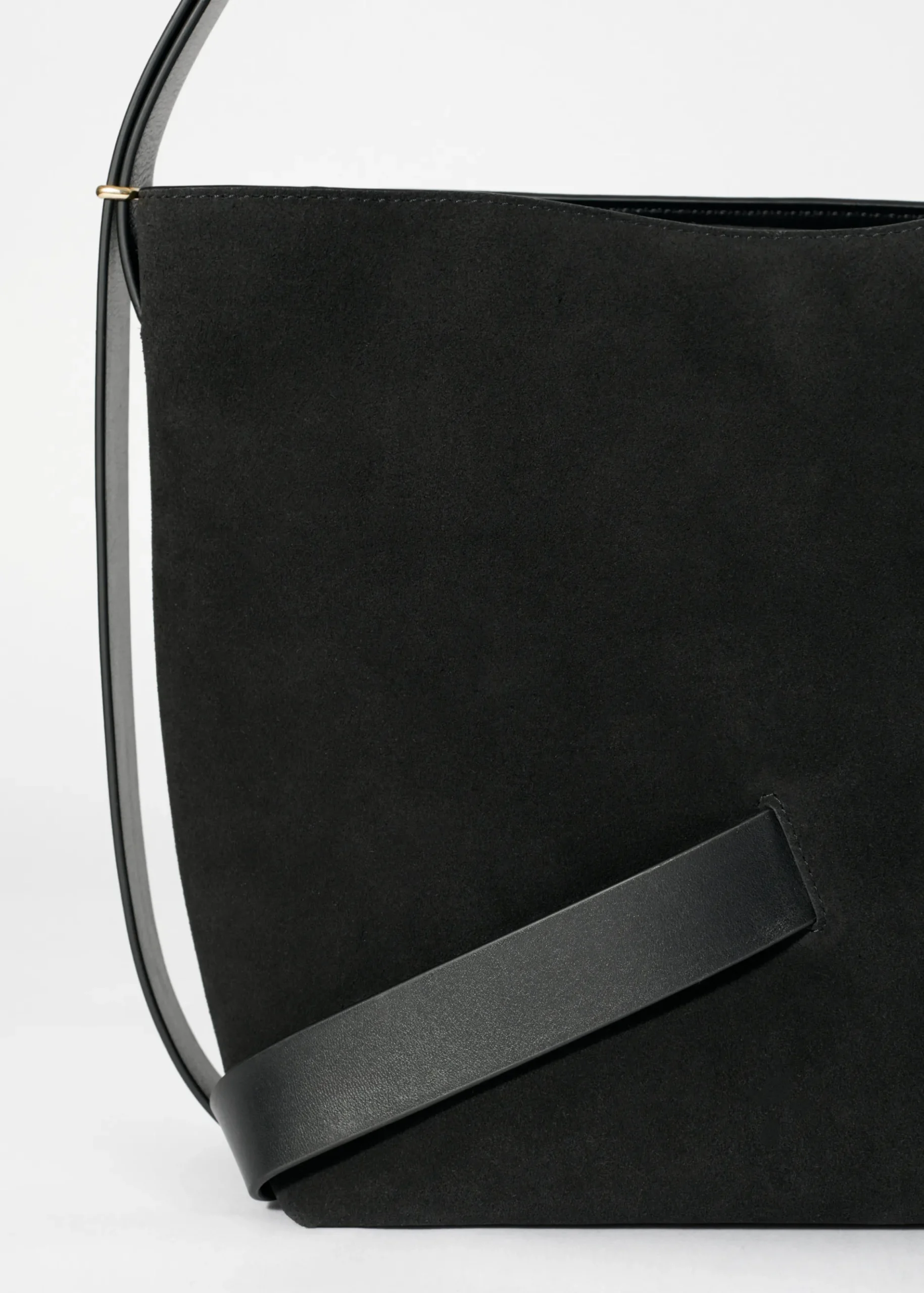 & Other Stories Beuteltasche aus Veloursleder