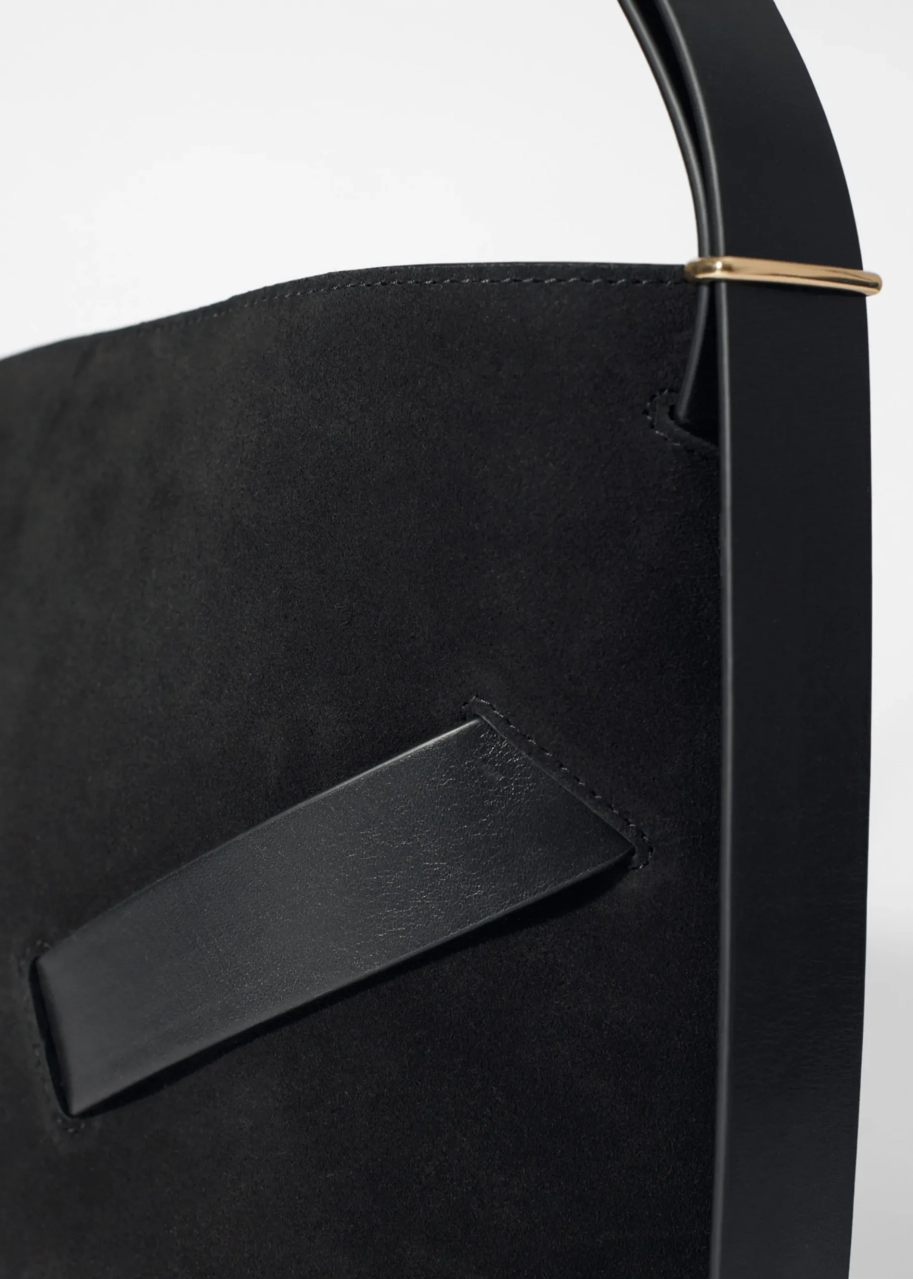 & Other Stories Beuteltasche aus Veloursleder