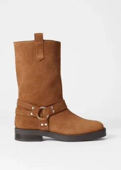 & Other Stories Bikerstiefel aus Wildleder