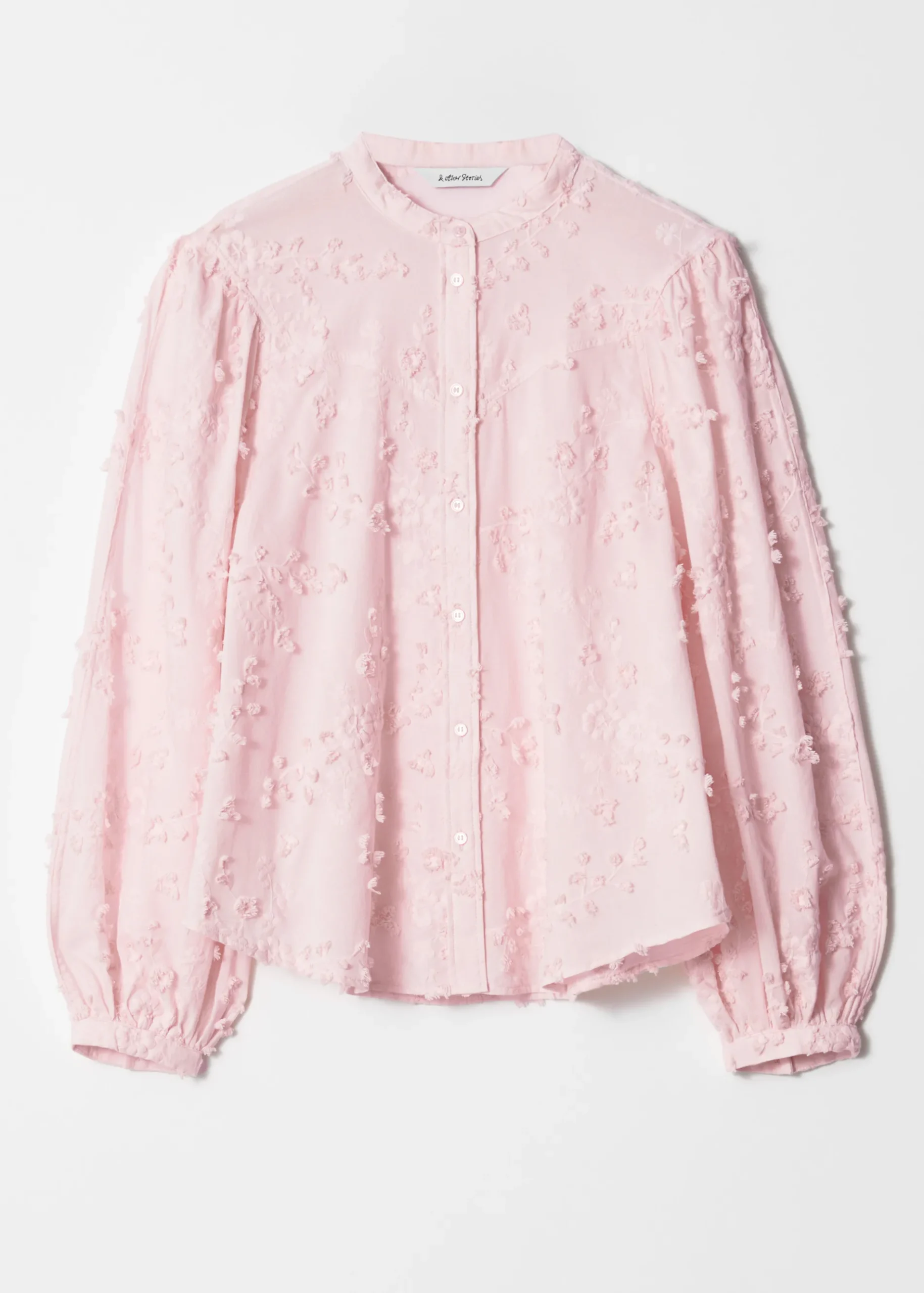 & Other Stories Bluse mit Puffärmeln
