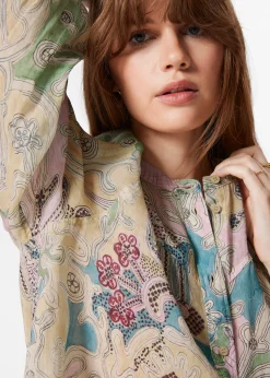 & Other Stories Bluse mit Puffärmeln