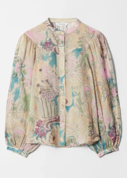 & Other Stories Bluse mit Puffärmeln