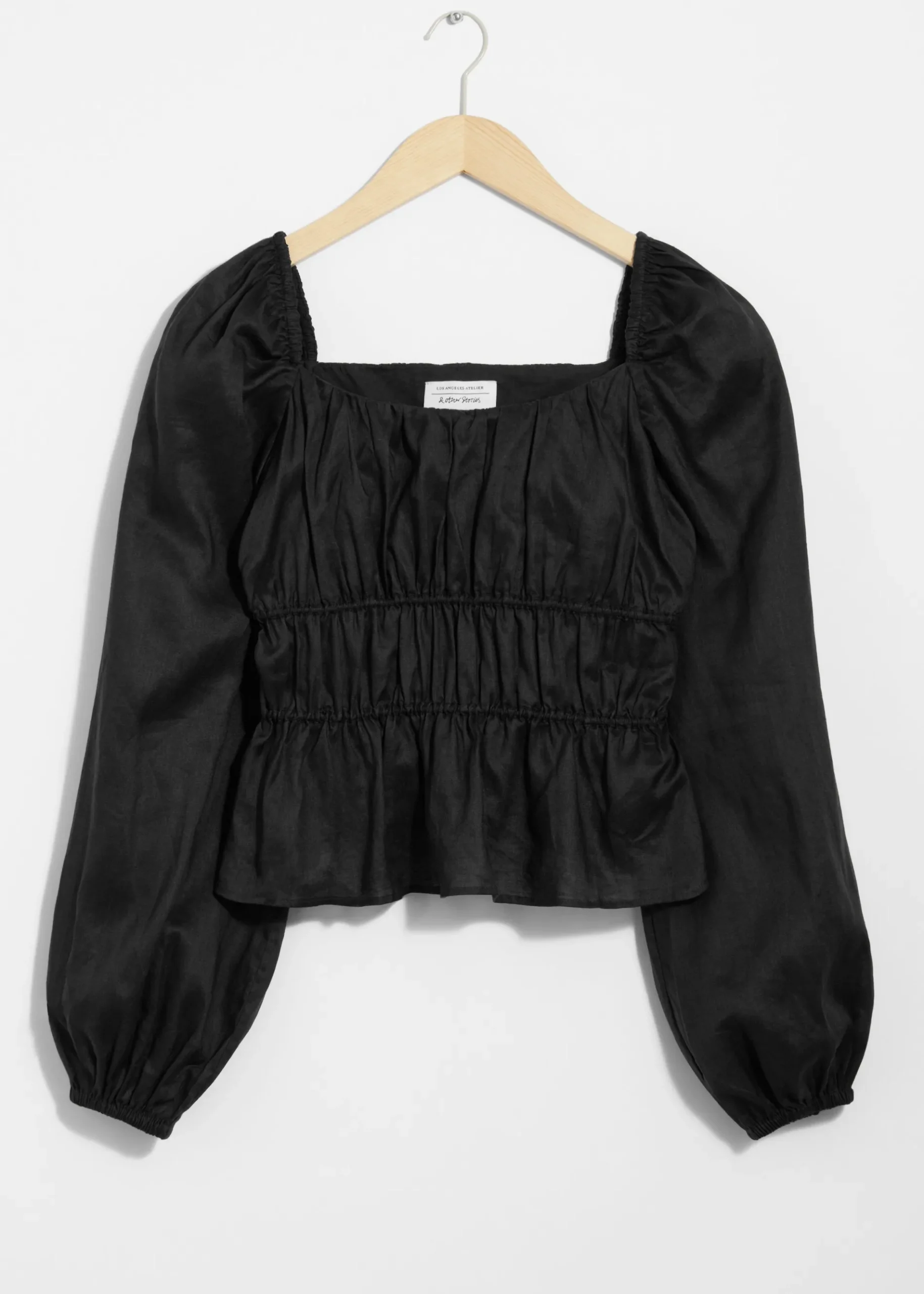 & Other Stories Bluse mit Raffungen