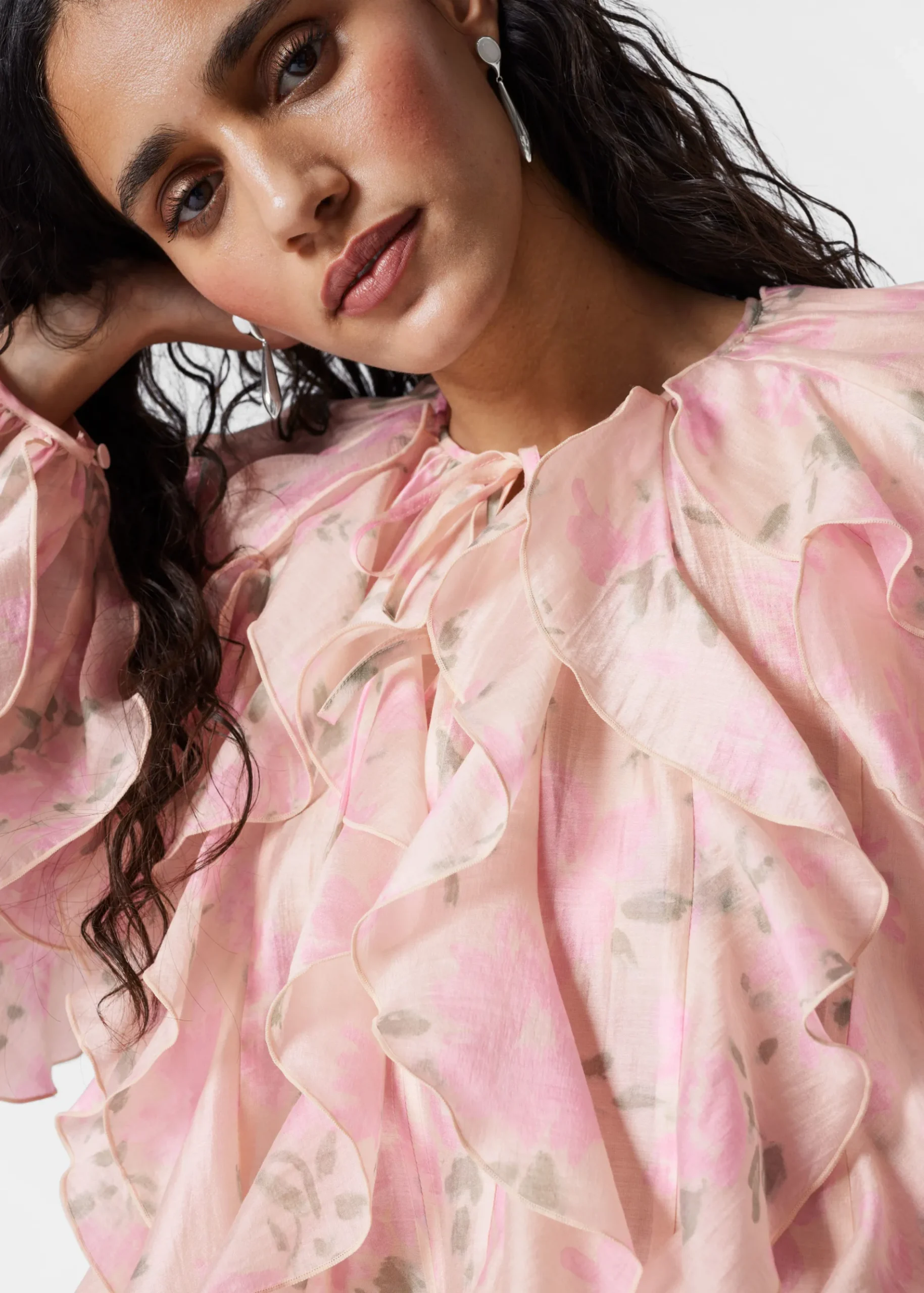 & Other Stories Bluse mit Rüschen