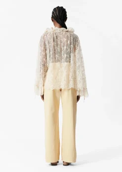 & Other Stories Bluse mit Spitze und Volants