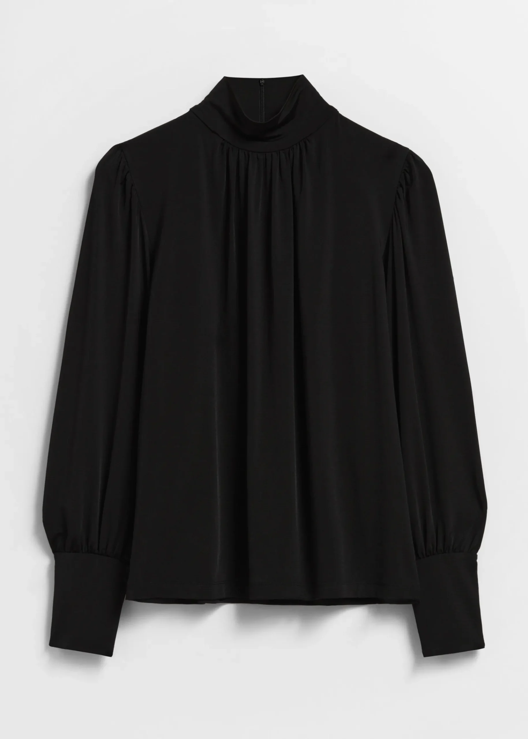 & Other Stories Bluse mit Stehkragen