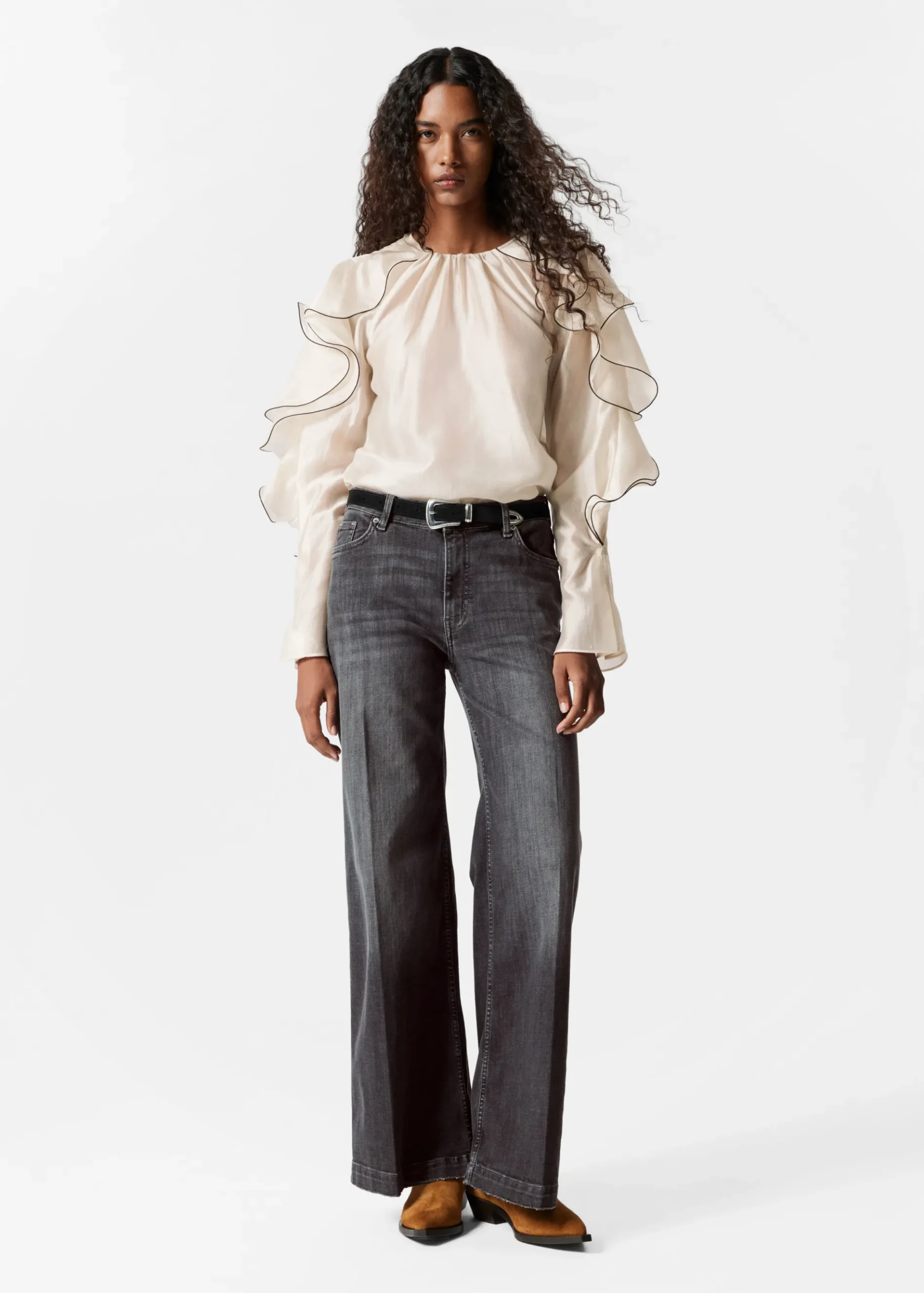 & Other Stories Bluse mit Volants