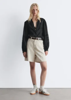 & Other Stories Bluse mit voluminösen Ärmeln