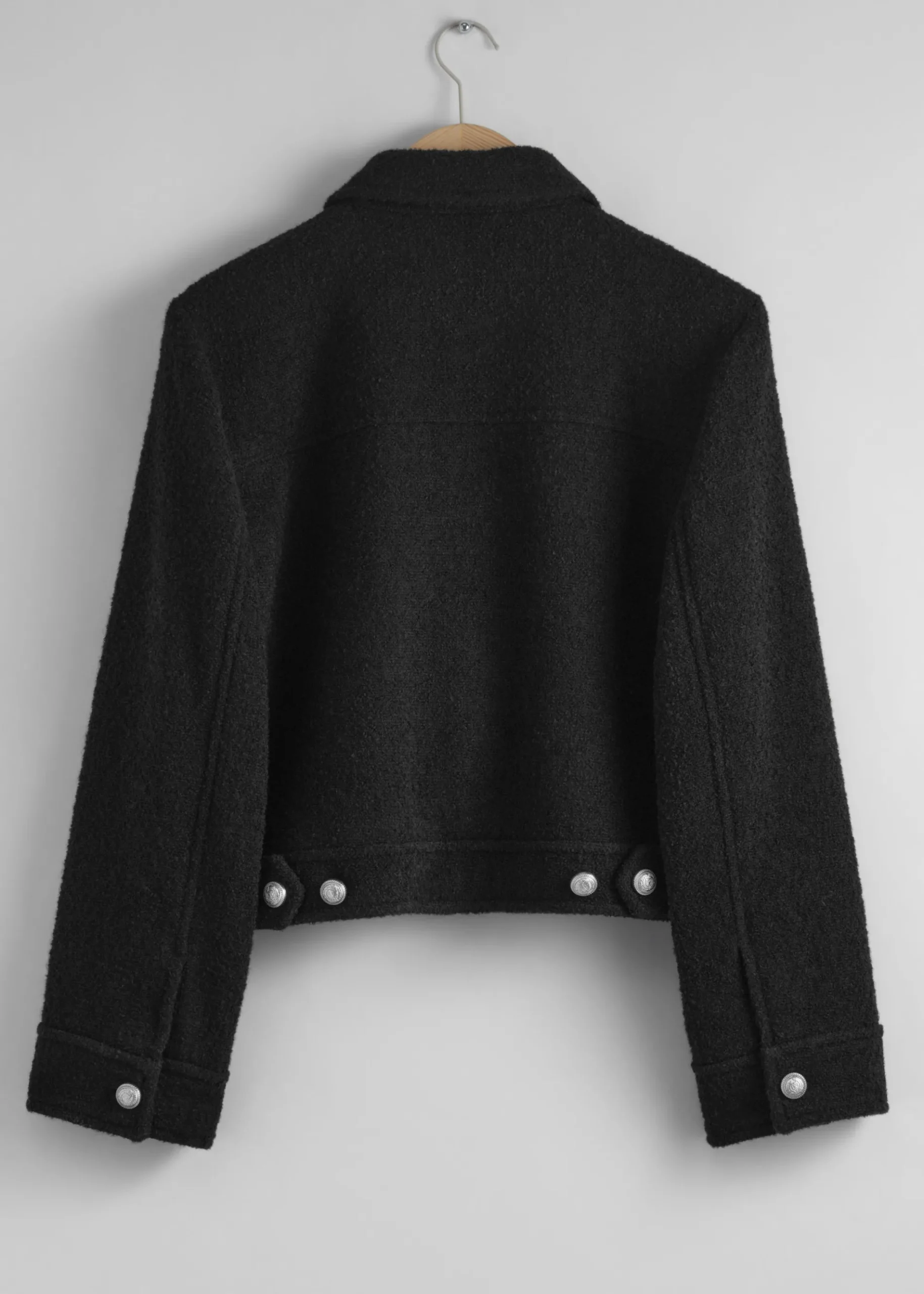 & Other Stories Bouclé-Jacke mit Knöpfen