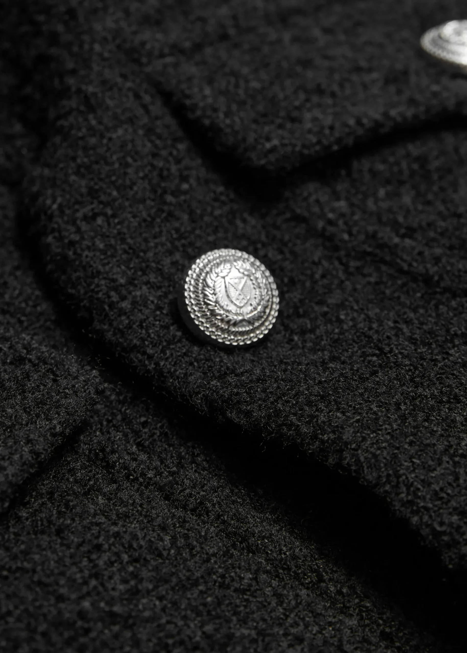 & Other Stories Bouclé-Jacke mit Knöpfen